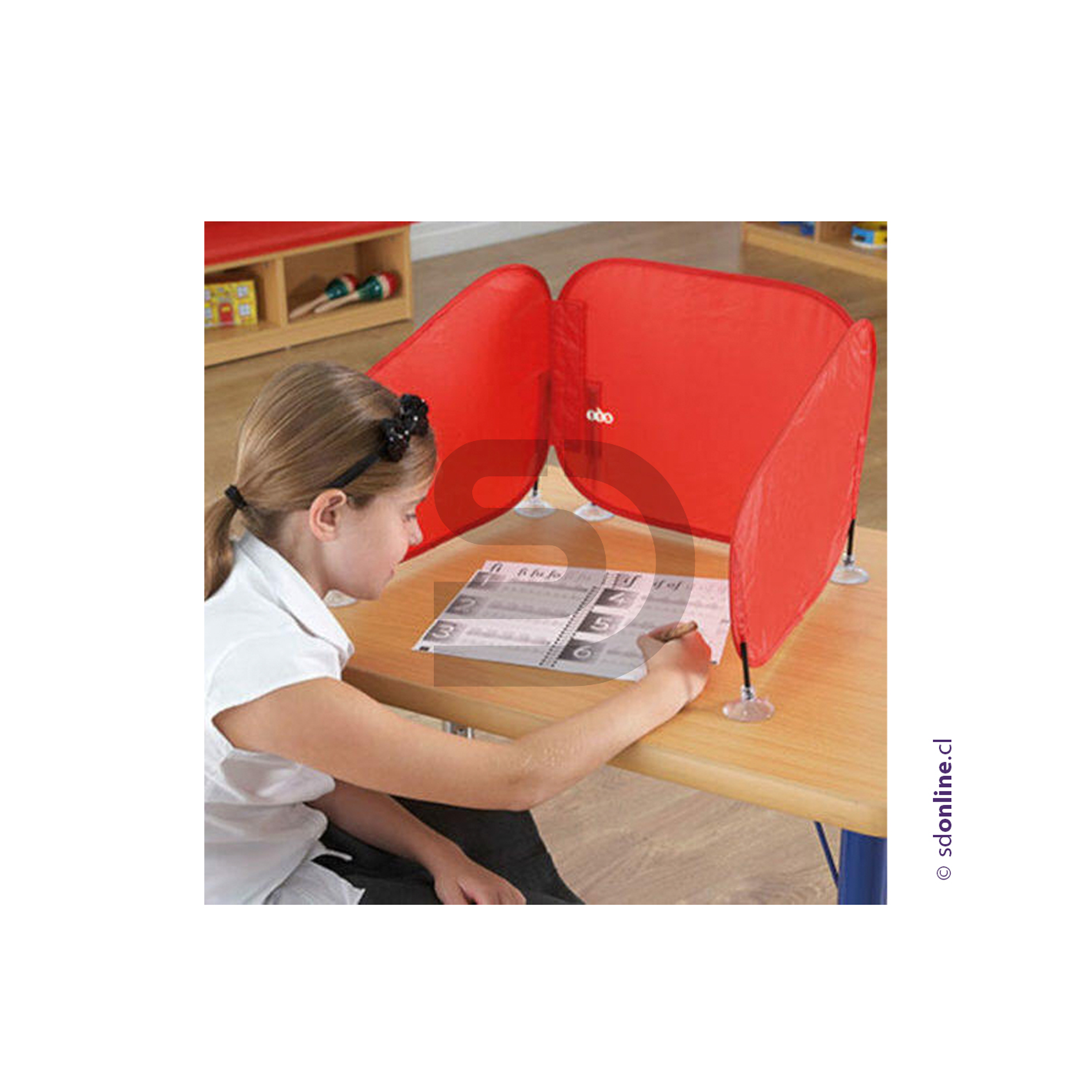 Barrera de escritorio para concentración 2