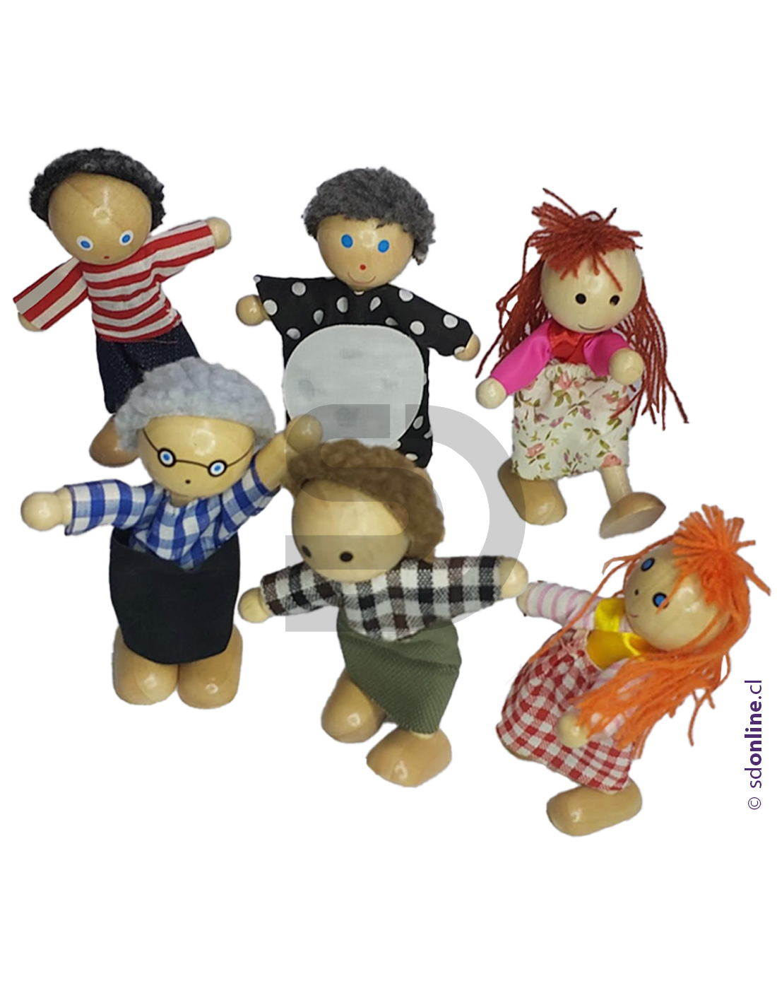 Baker Ross Pack De 10 Figuras De Madera Para Decorar, Familia De 4 Tamaños Diferentes, Manualidad Creativa Para Niños