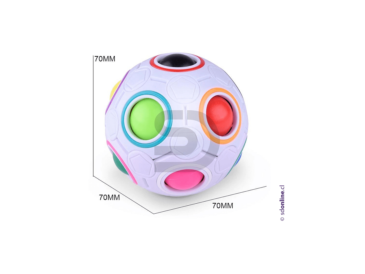 Esfera pelota didáctica de 12 hoyos 2