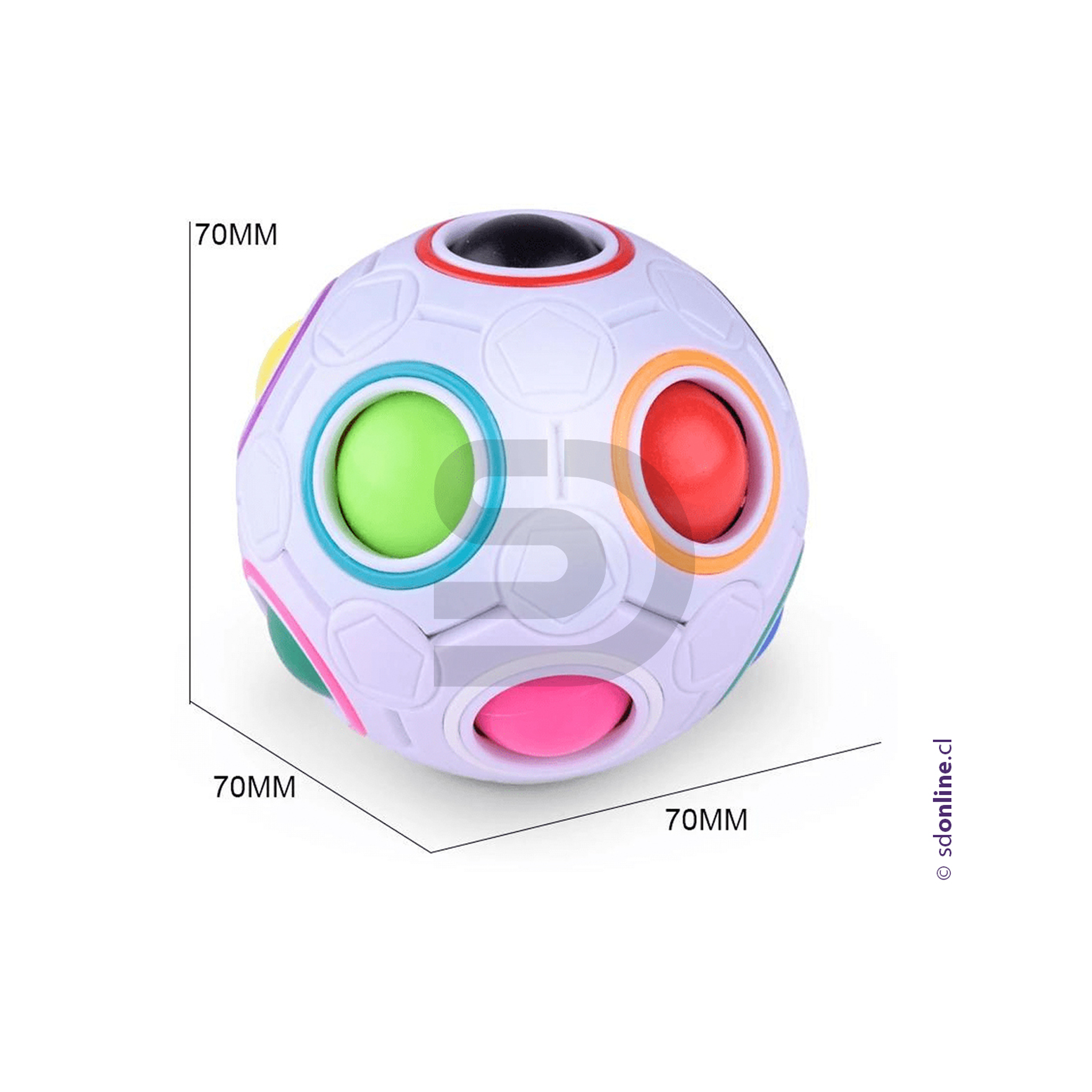 Esfera pelota didáctica de 12 hoyos 2