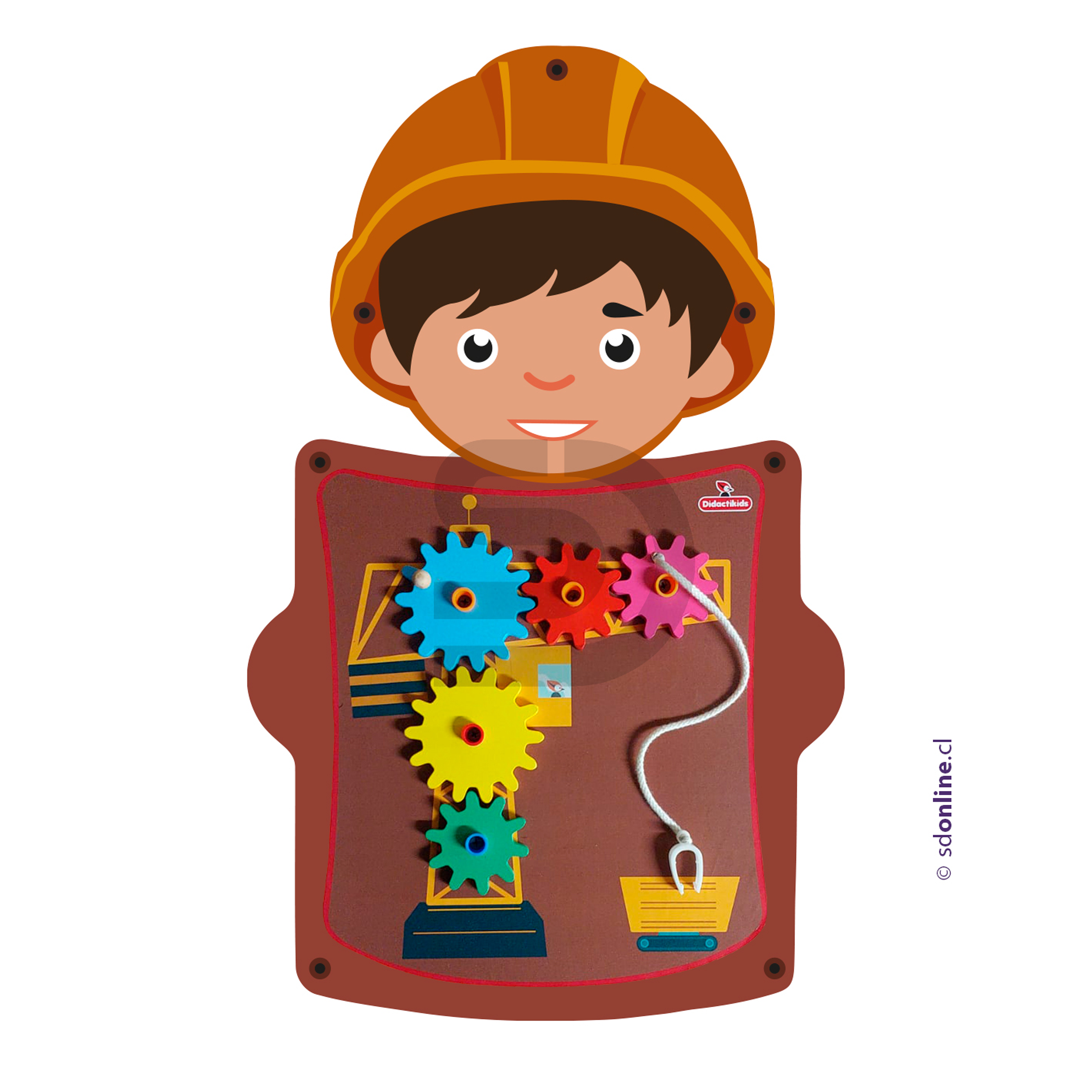 Panel de pared de madera constructor 1