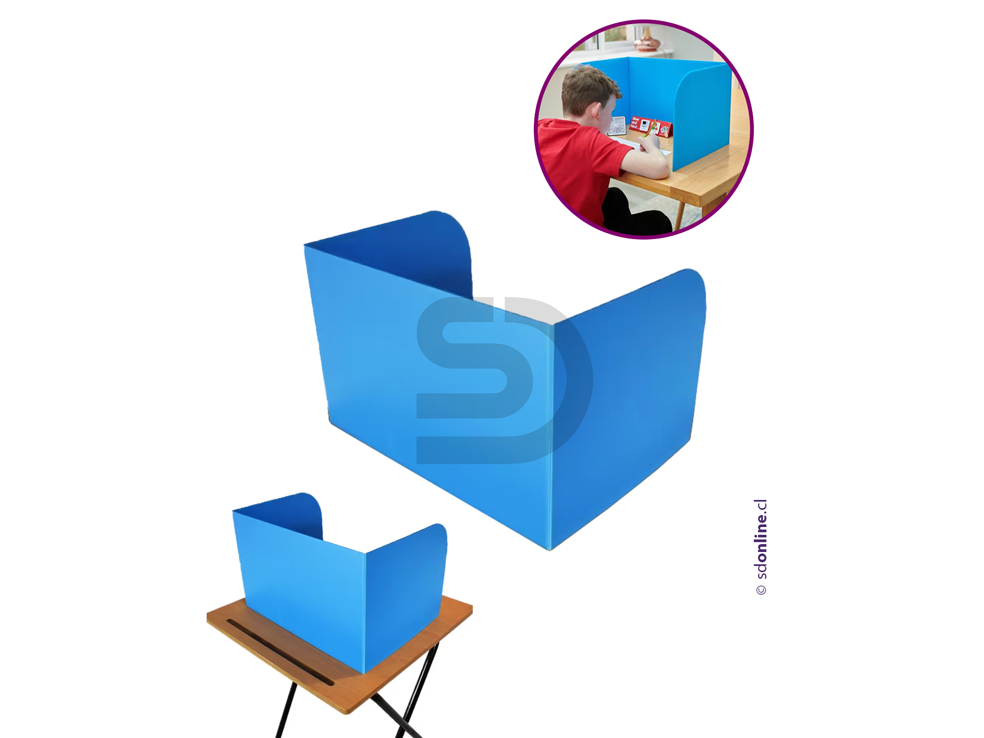 Barrera de escritorio cero visión 1