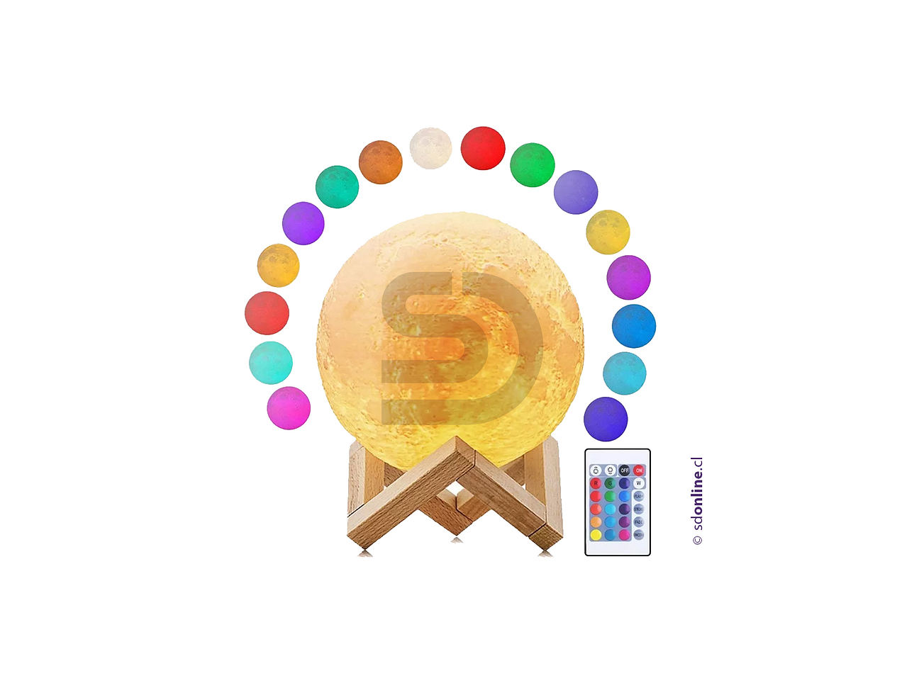 Lámpara lunar led 3D 1