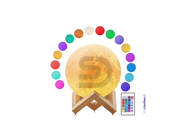 Lámpara lunar led 3D 1