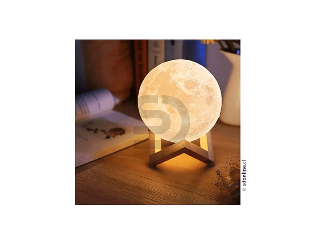 Lámpara lunar led 3D 2