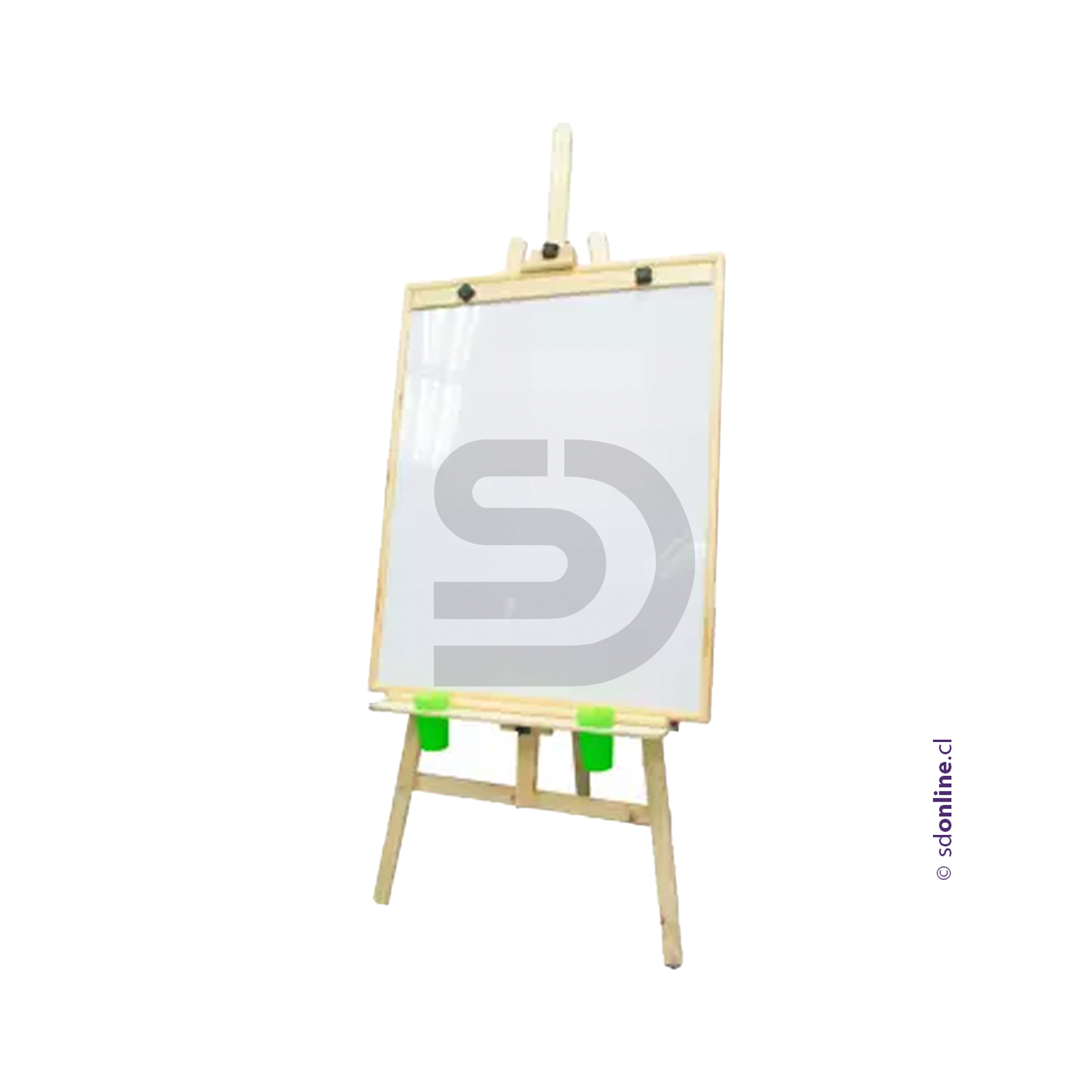 Atril pizarra doble y papelógrafo 1