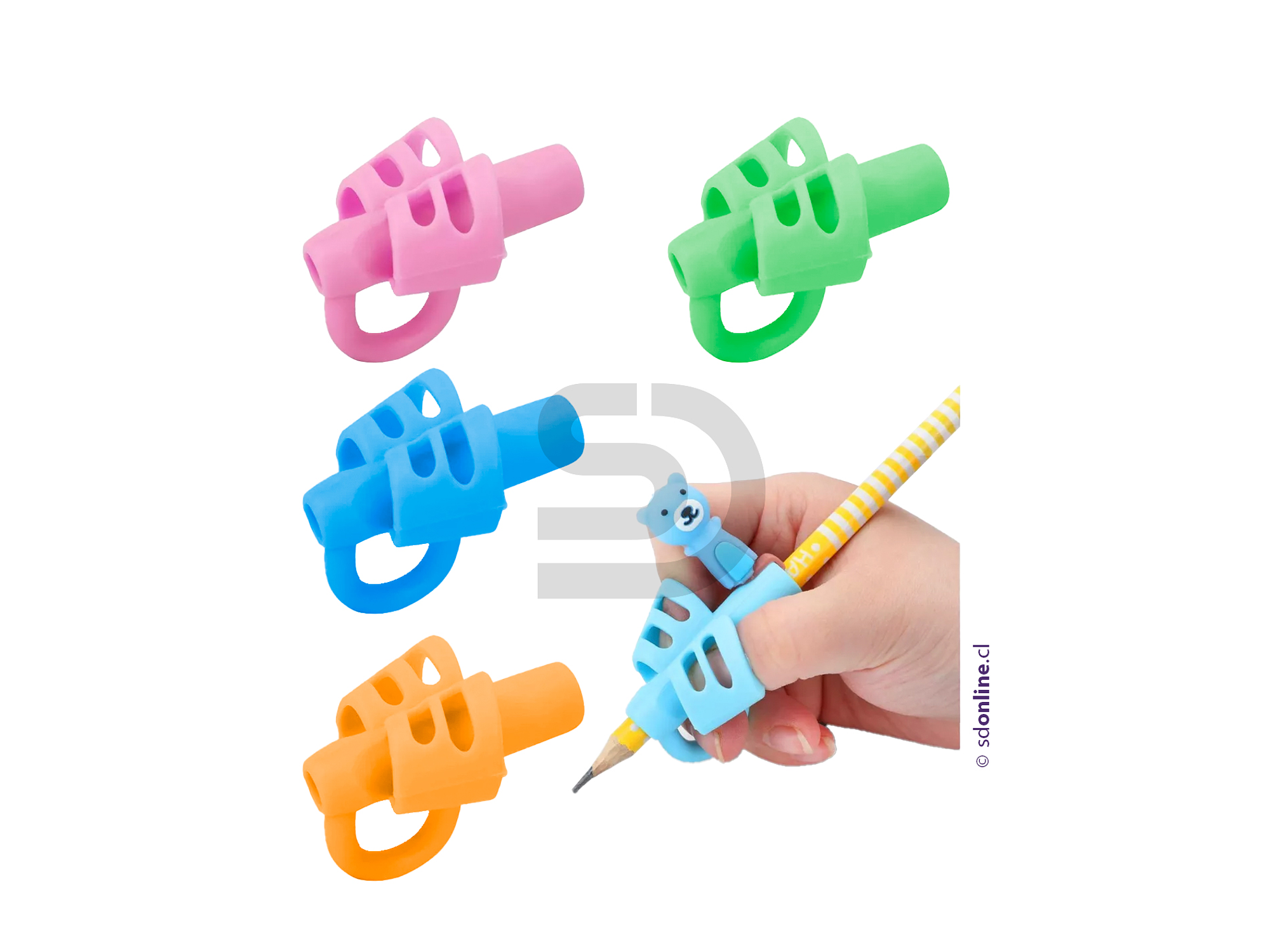 Adaptadores ergonómicos para tomar lápices 1