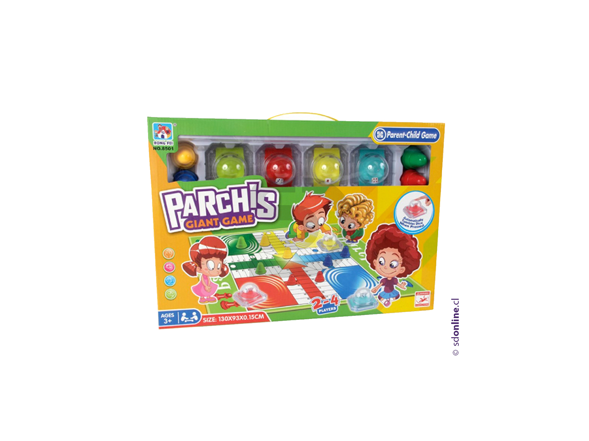 Alfombra juego ludo 130x93 cms 1