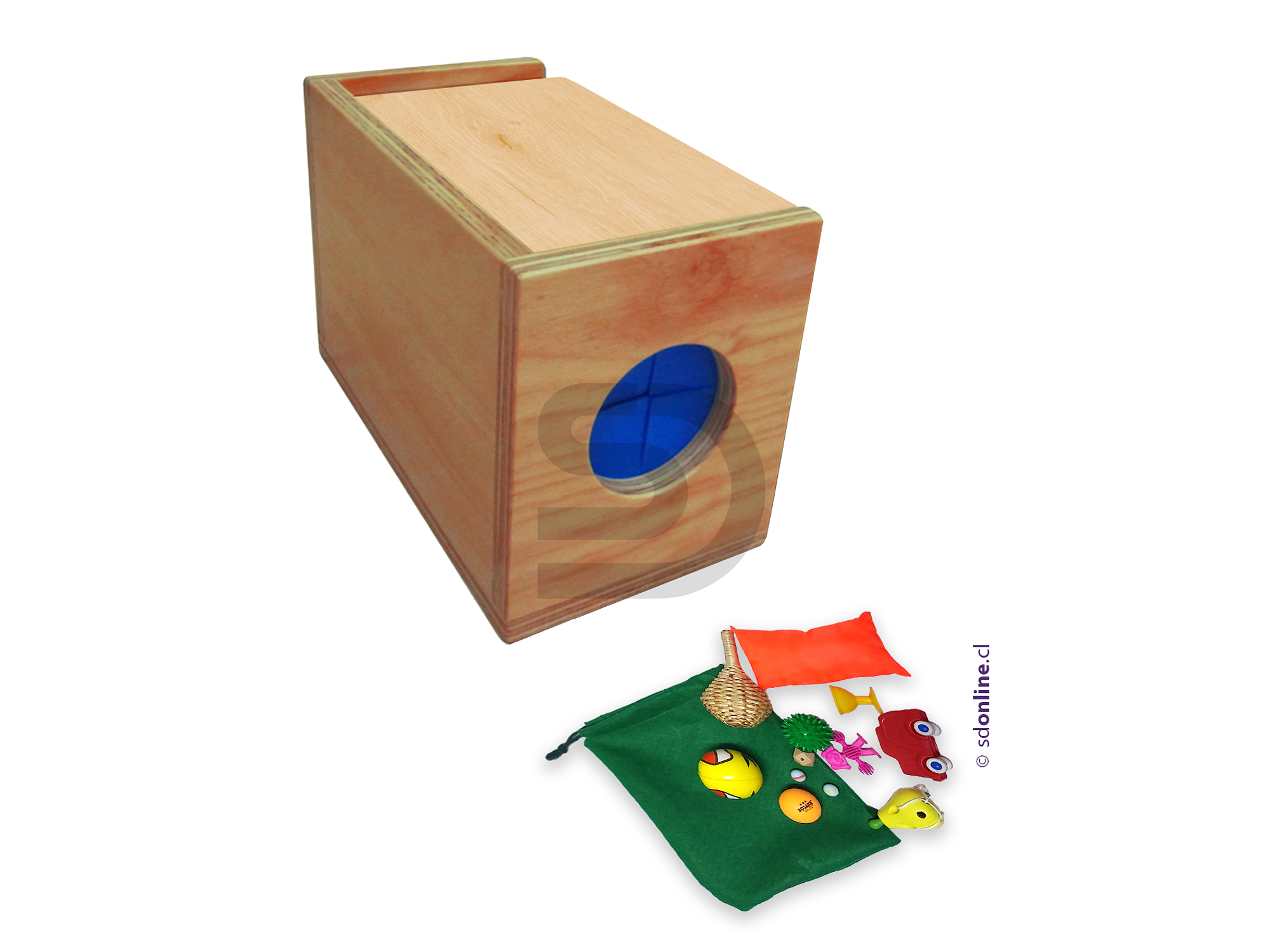 Caja Sensorial 1 con accesorios táctiles 1