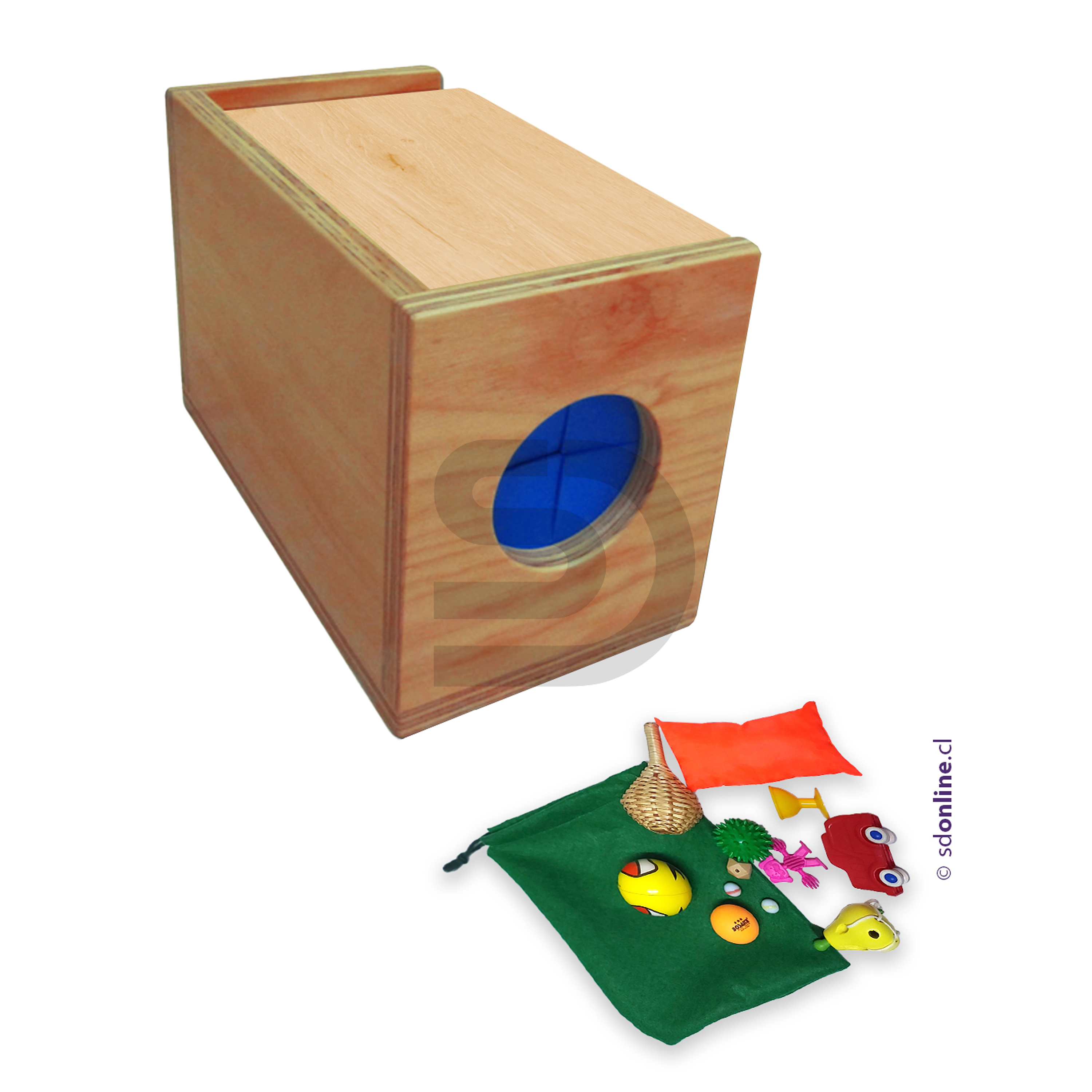 Caja Sensorial 1 con accesorios táctiles 1