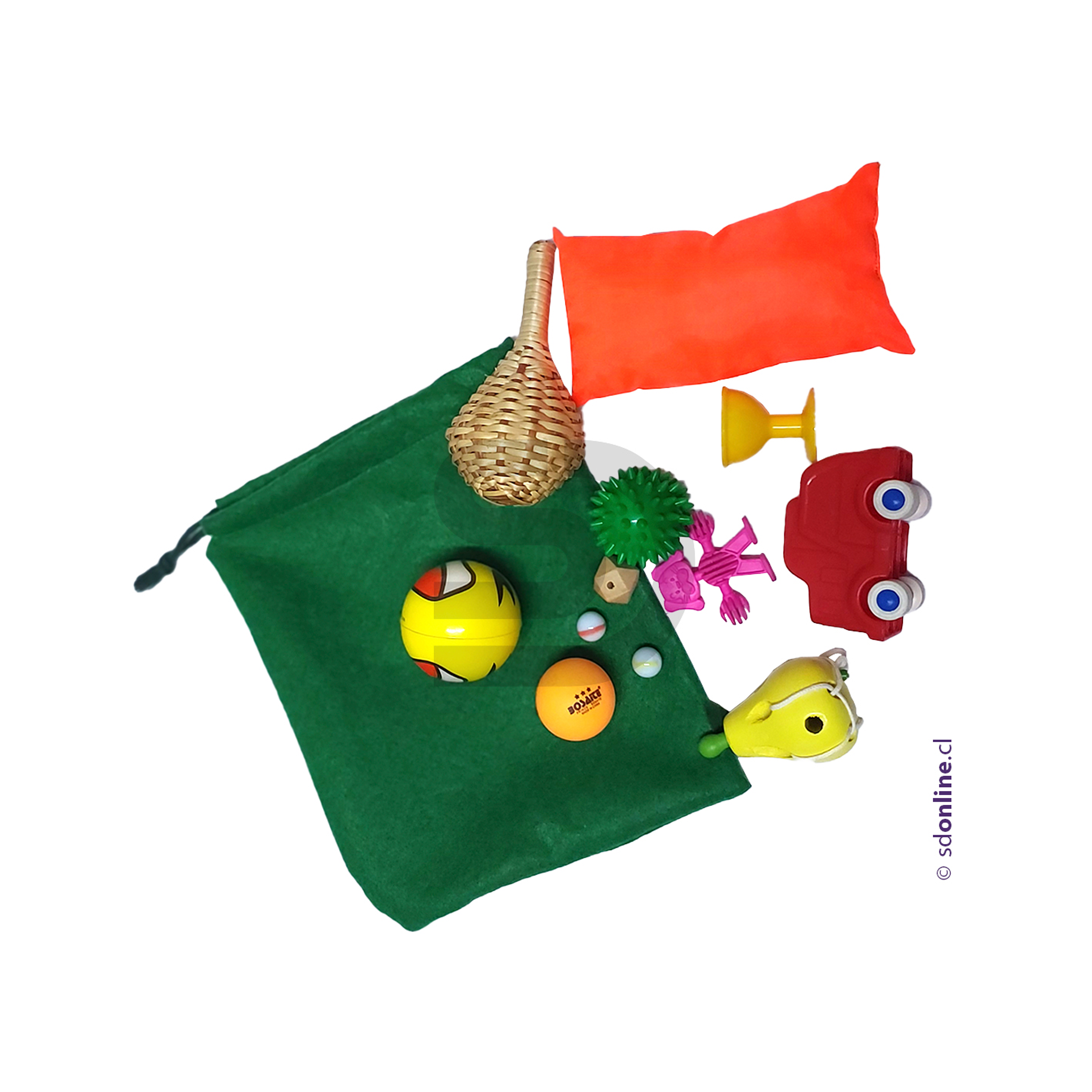 Caja Sensorial 1 con accesorios táctiles 3