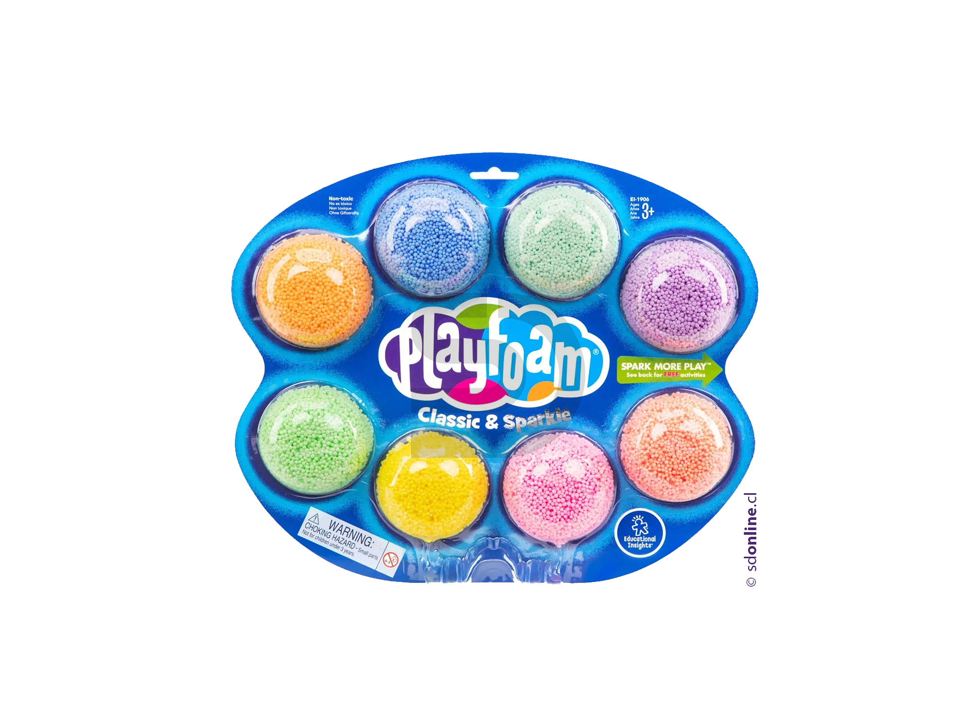 Masa playfoam display 8 colores 1