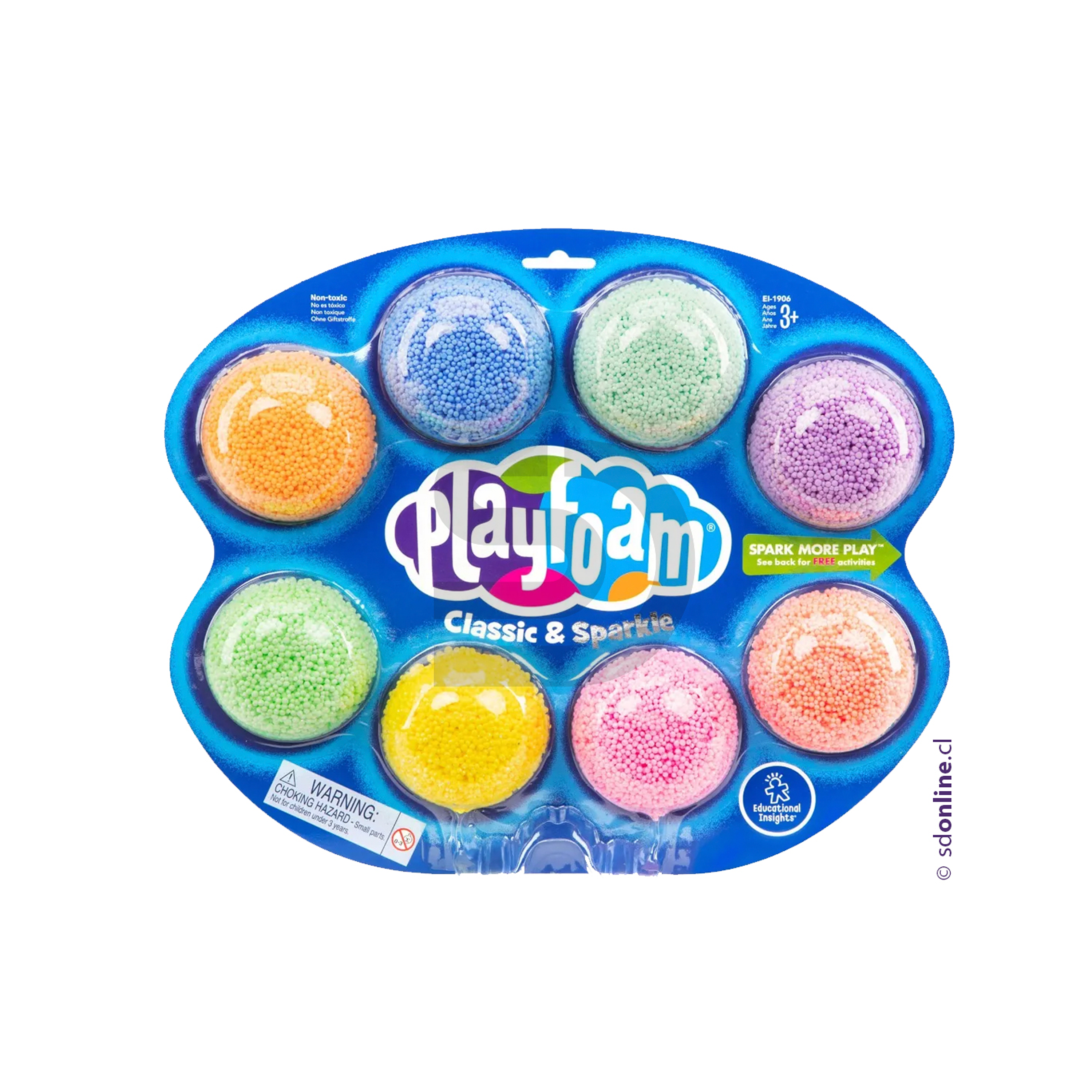 Masa playfoam display 8 colores 1