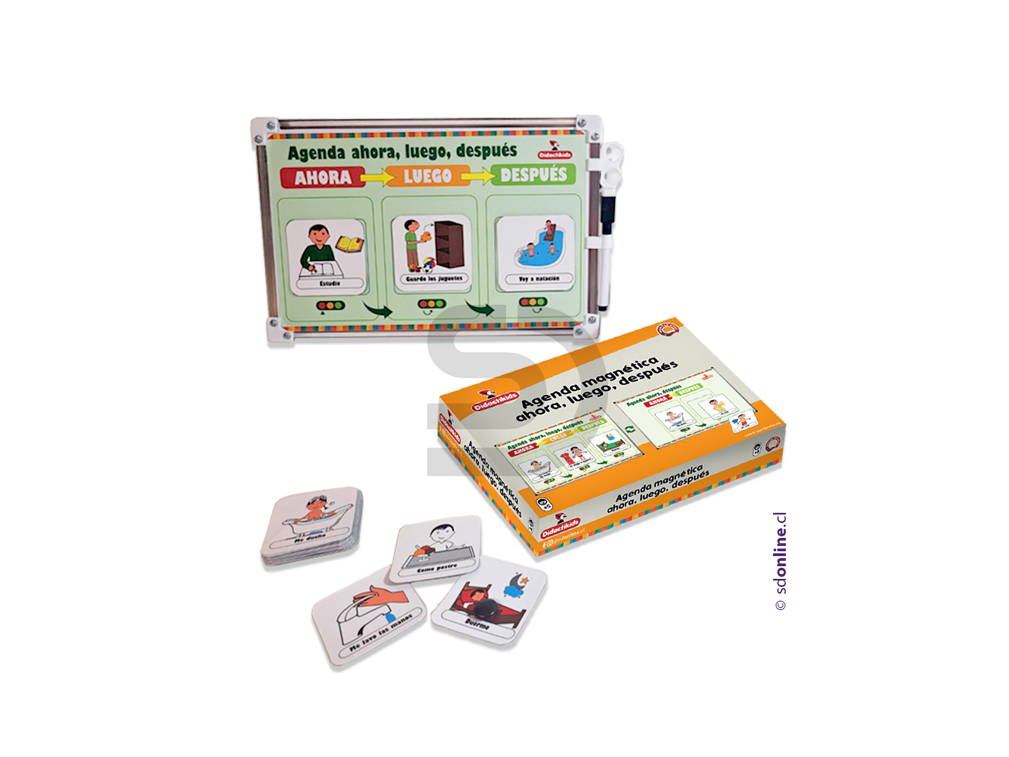 Agenda magnética ahora, luego, después 1