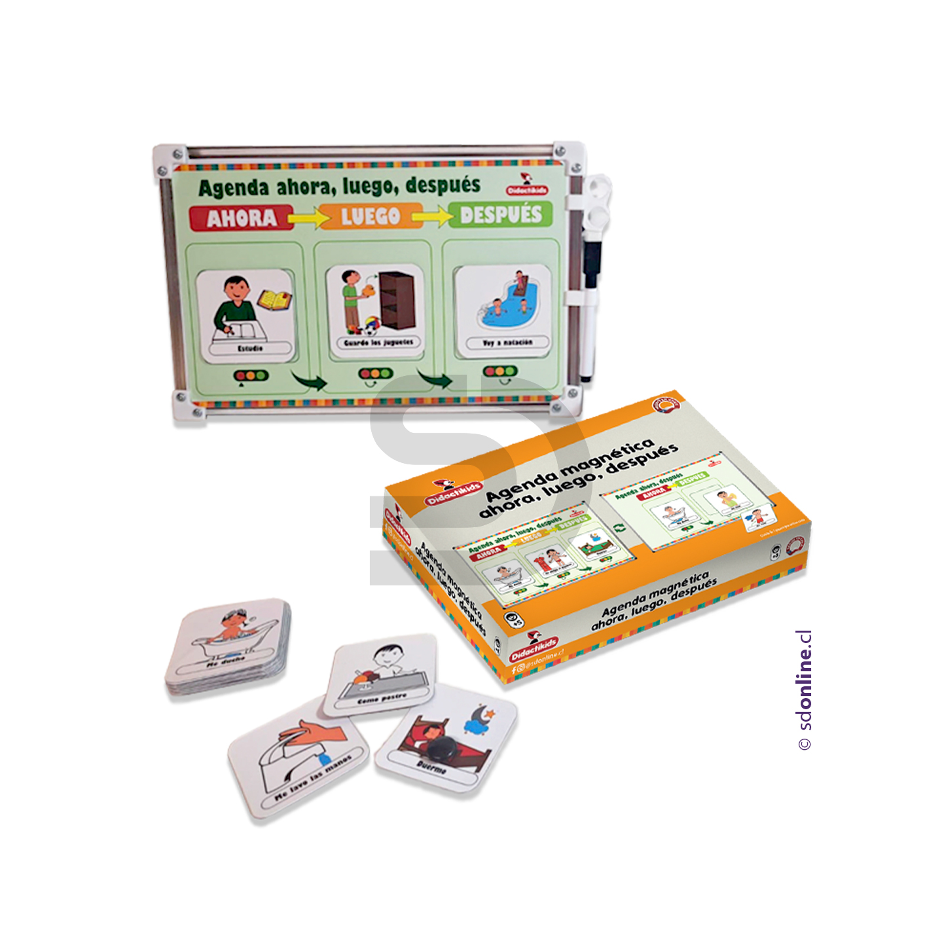 Agenda magnética ahora, luego, después 1
