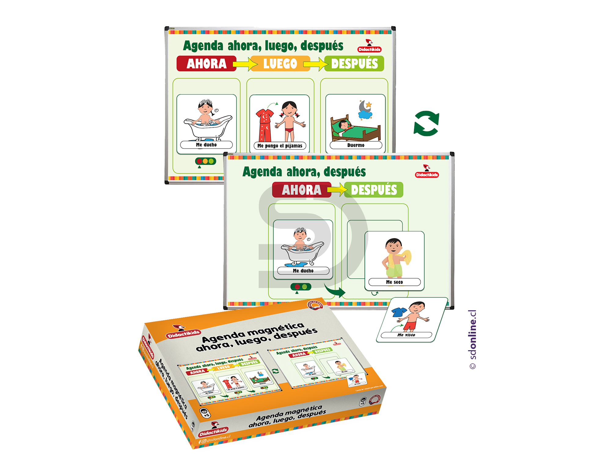 Agenda magnética ahora, luego, después 2