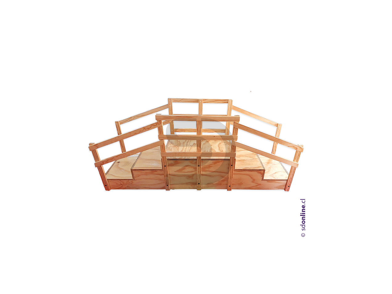 Puente escalera PIKLER con pasamanos 1