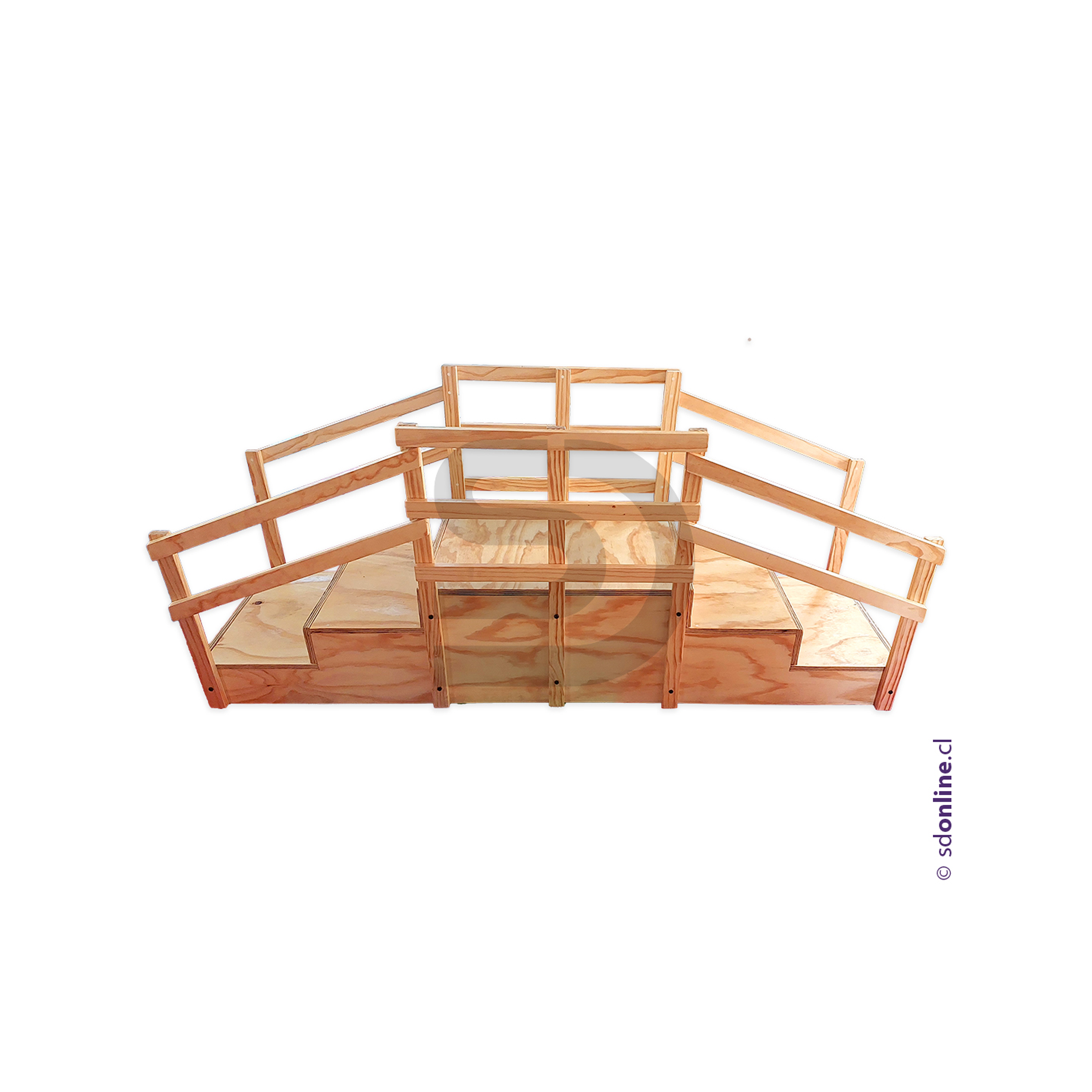 Puente escalera PIKLER con pasamanos 1