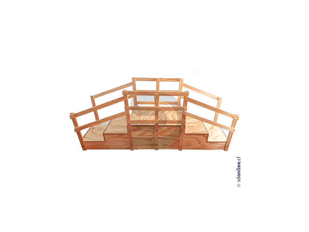 Puente escalera PIKLER con pasamanos 1