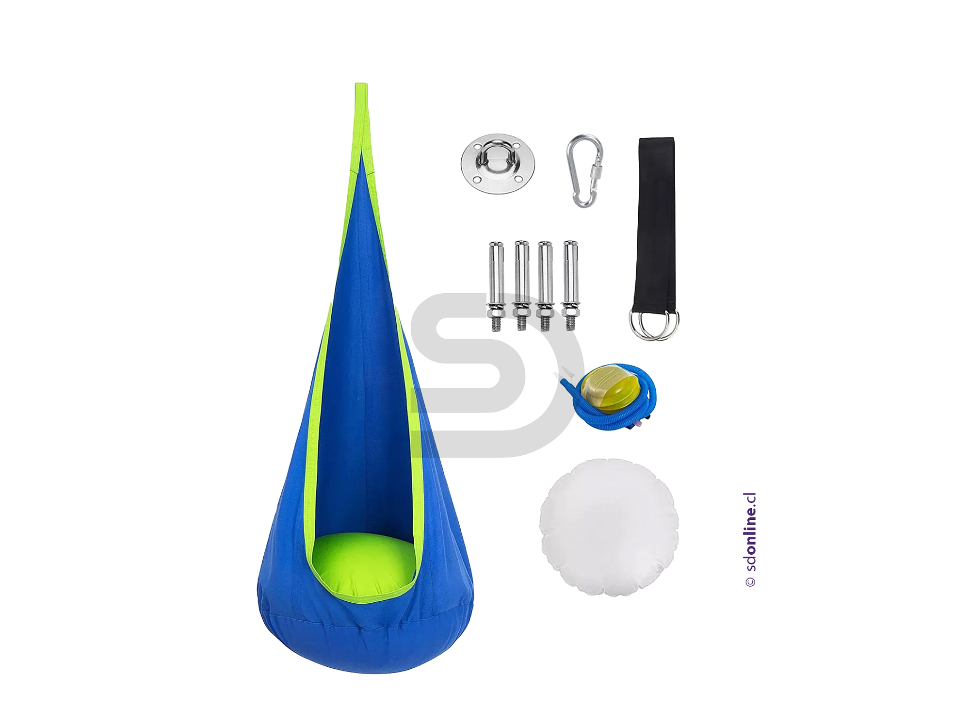 Columpio vestibular nido int y exterior con cojín 1