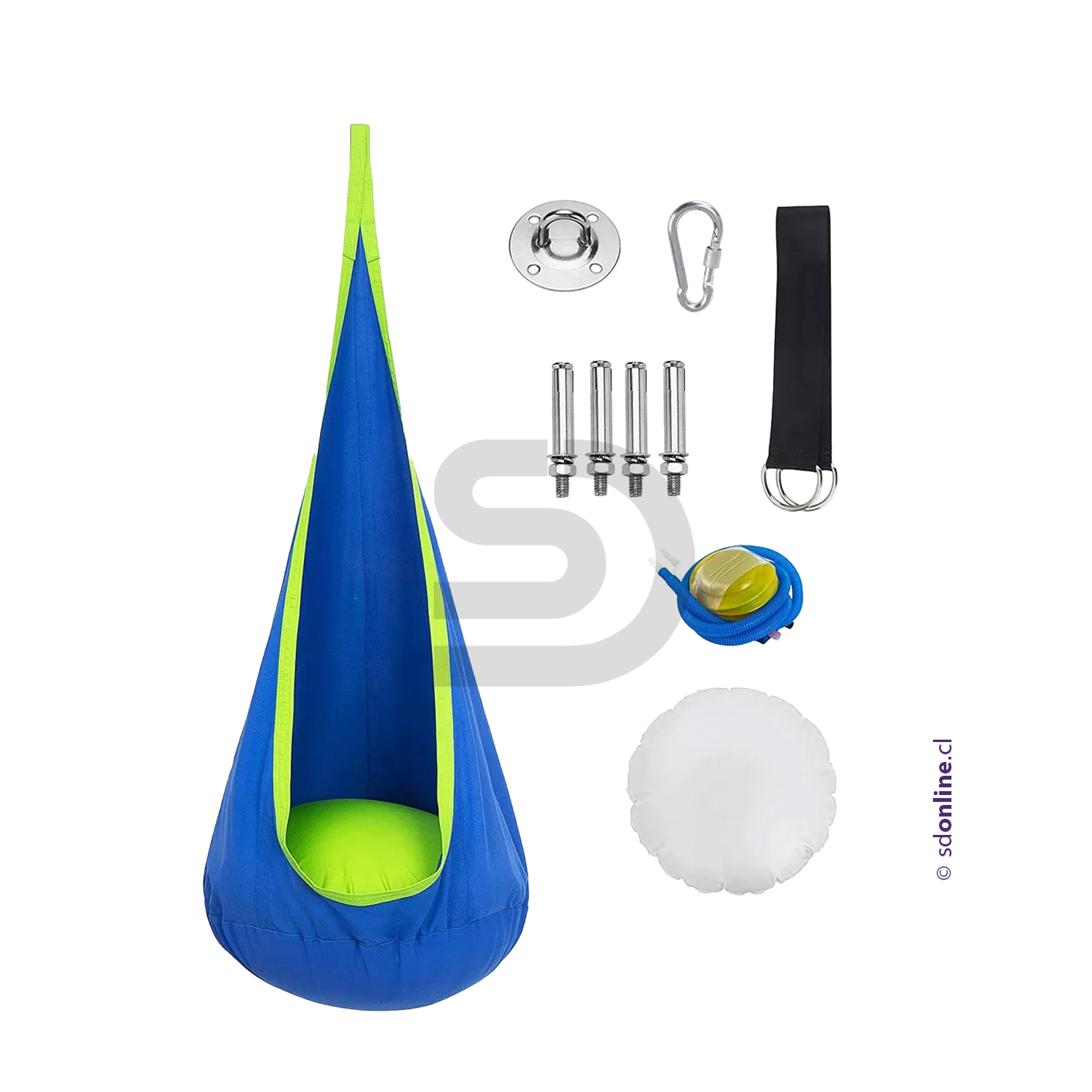 Columpio vestibular nido int y exterior con cojín 1