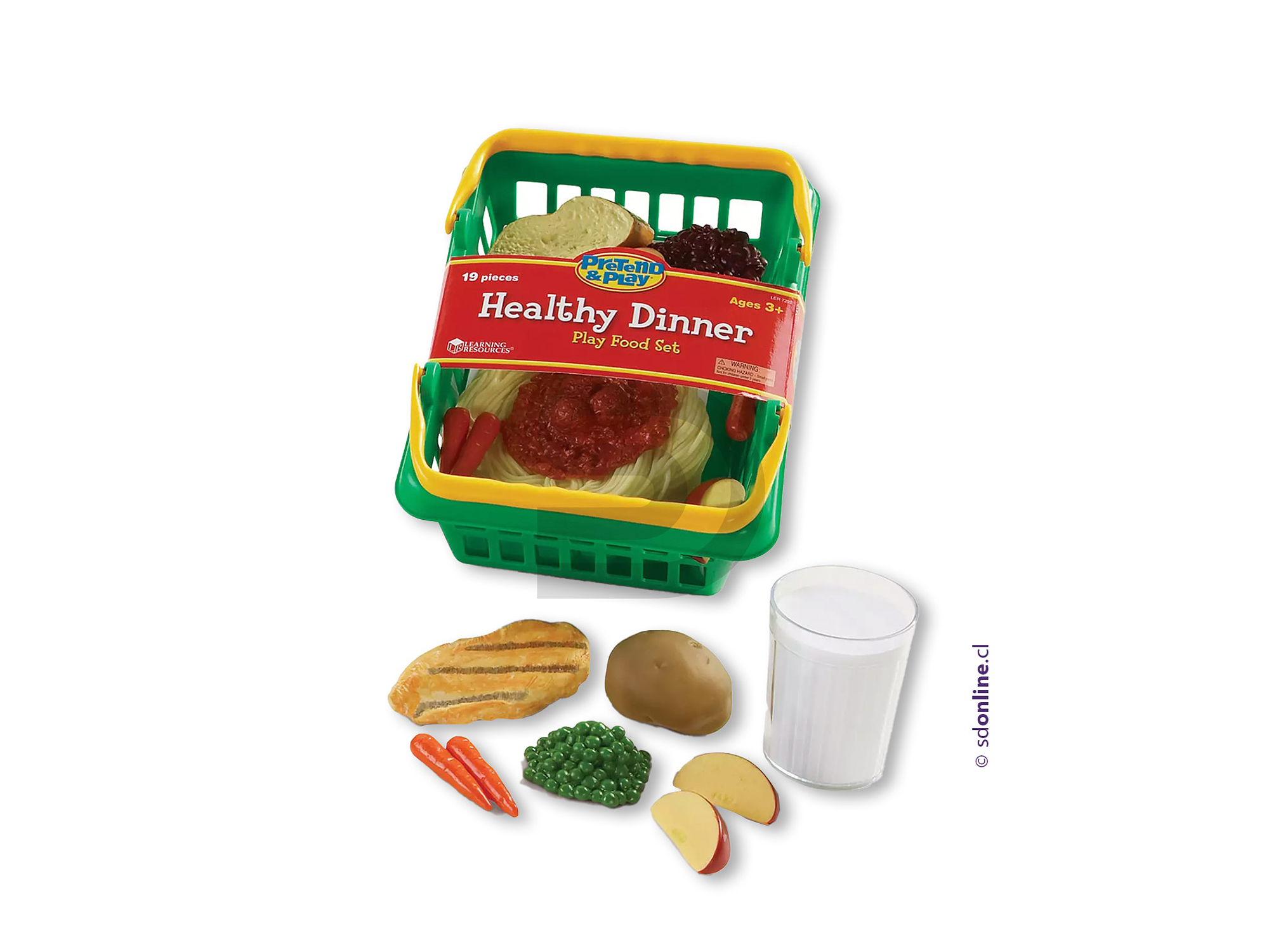 Canasto comida saludable 19 pzas 1