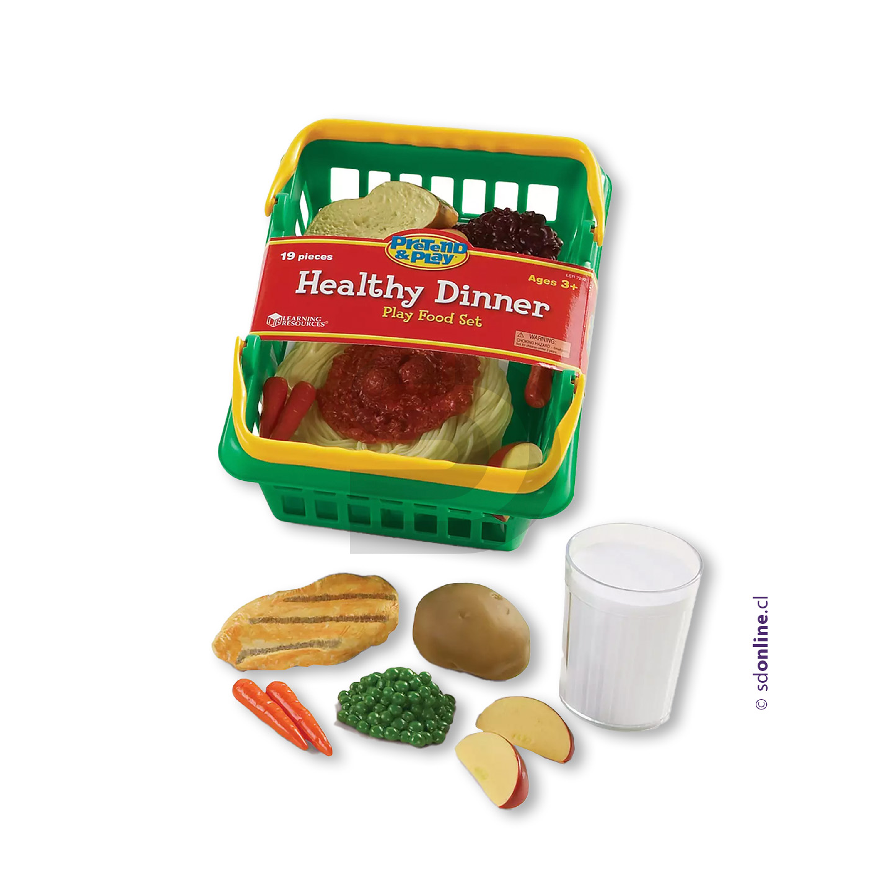 Canasto comida saludable 19 pzas 1