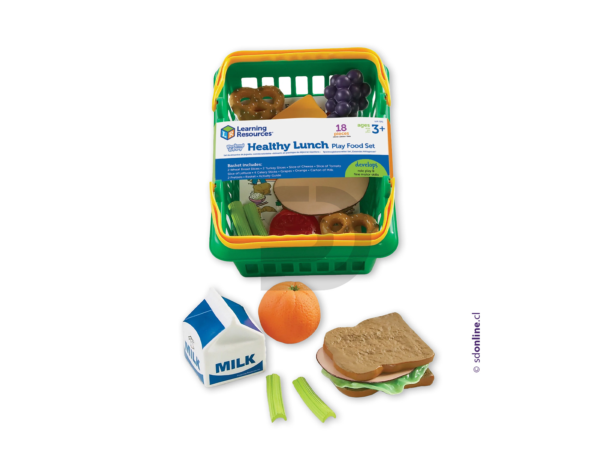 Canasto almuerzo saludable 18 pzas 1