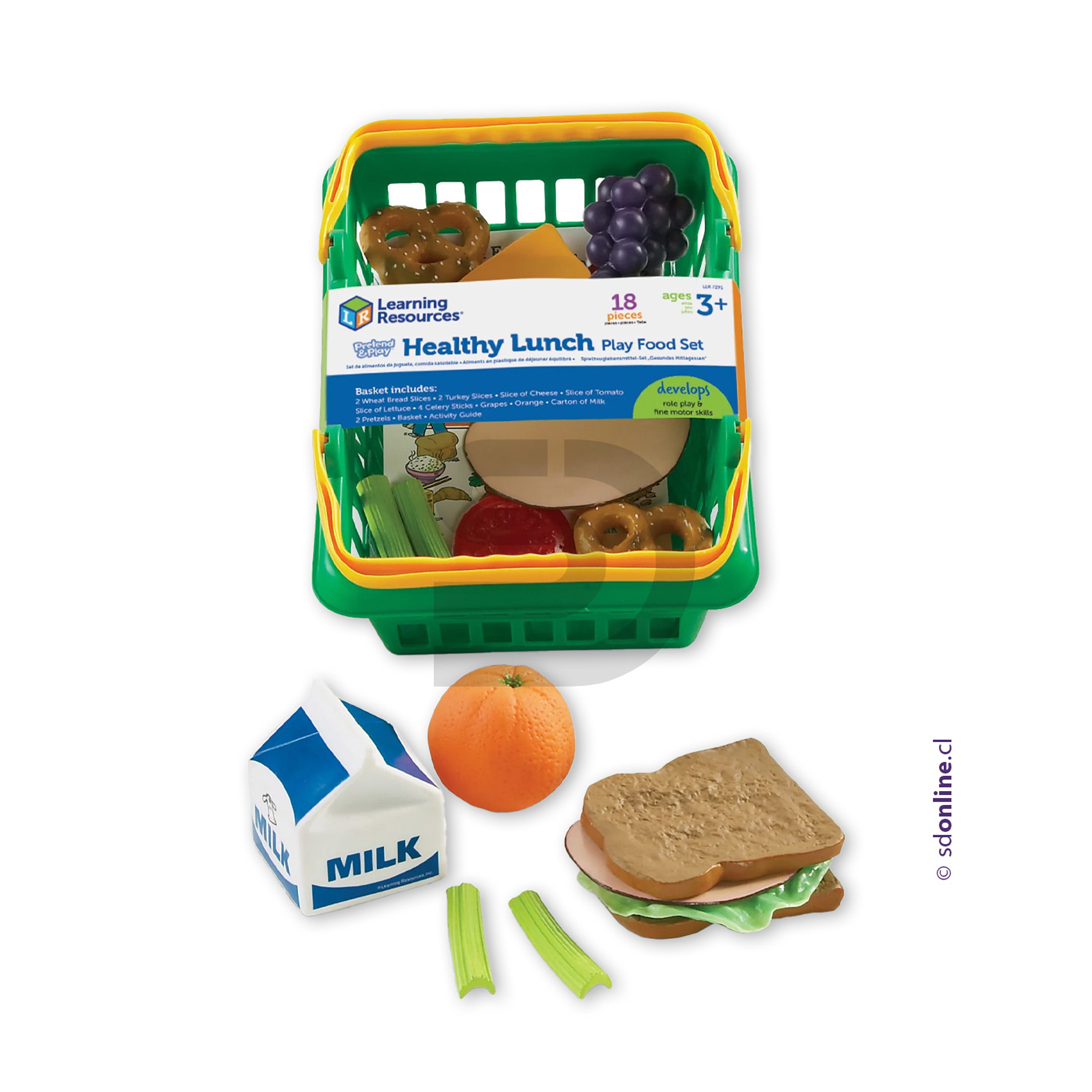 Canasto almuerzo saludable 18 pzas 1