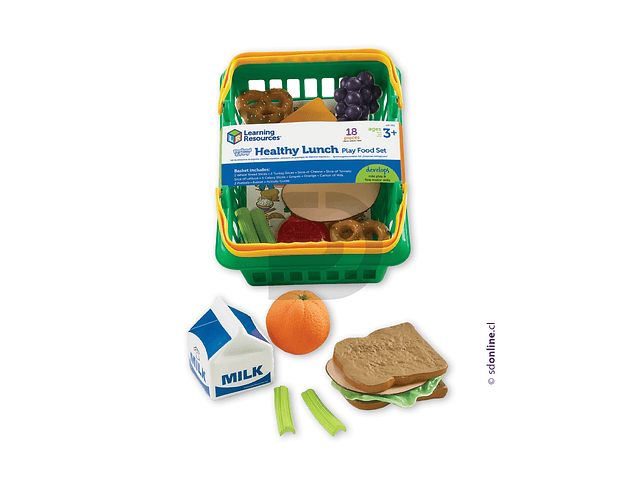 Canasto almuerzo saludable 18 pzas 1