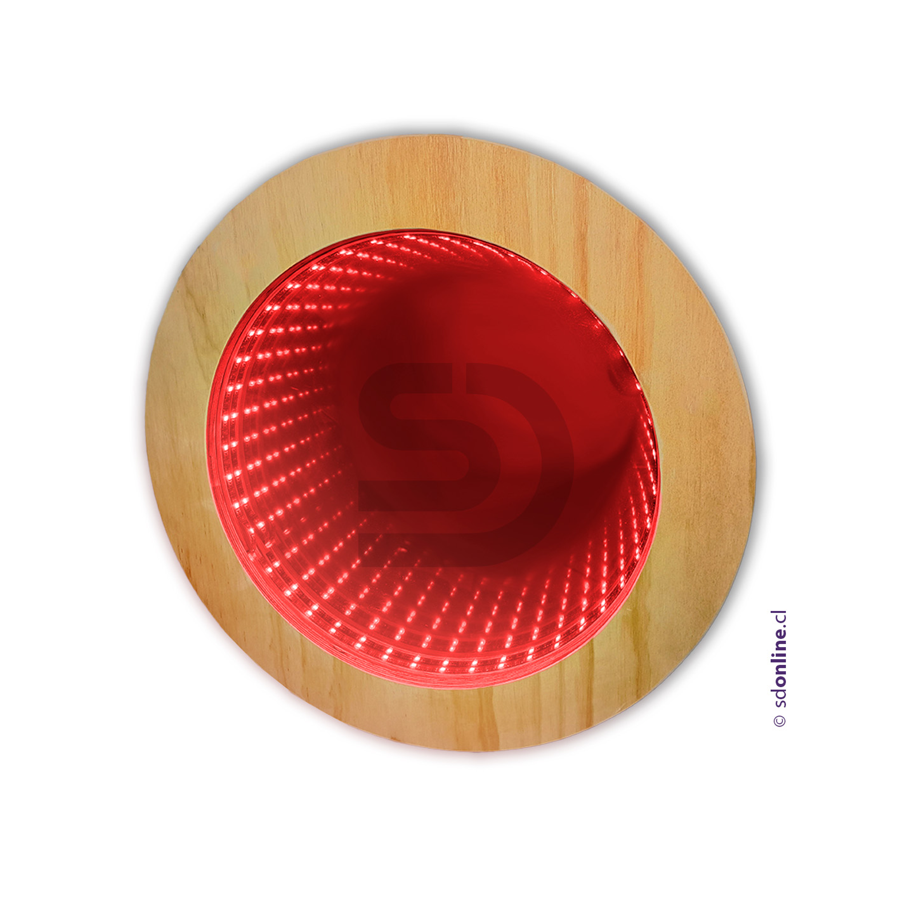 Espejo sensorial de luz led infinito  2