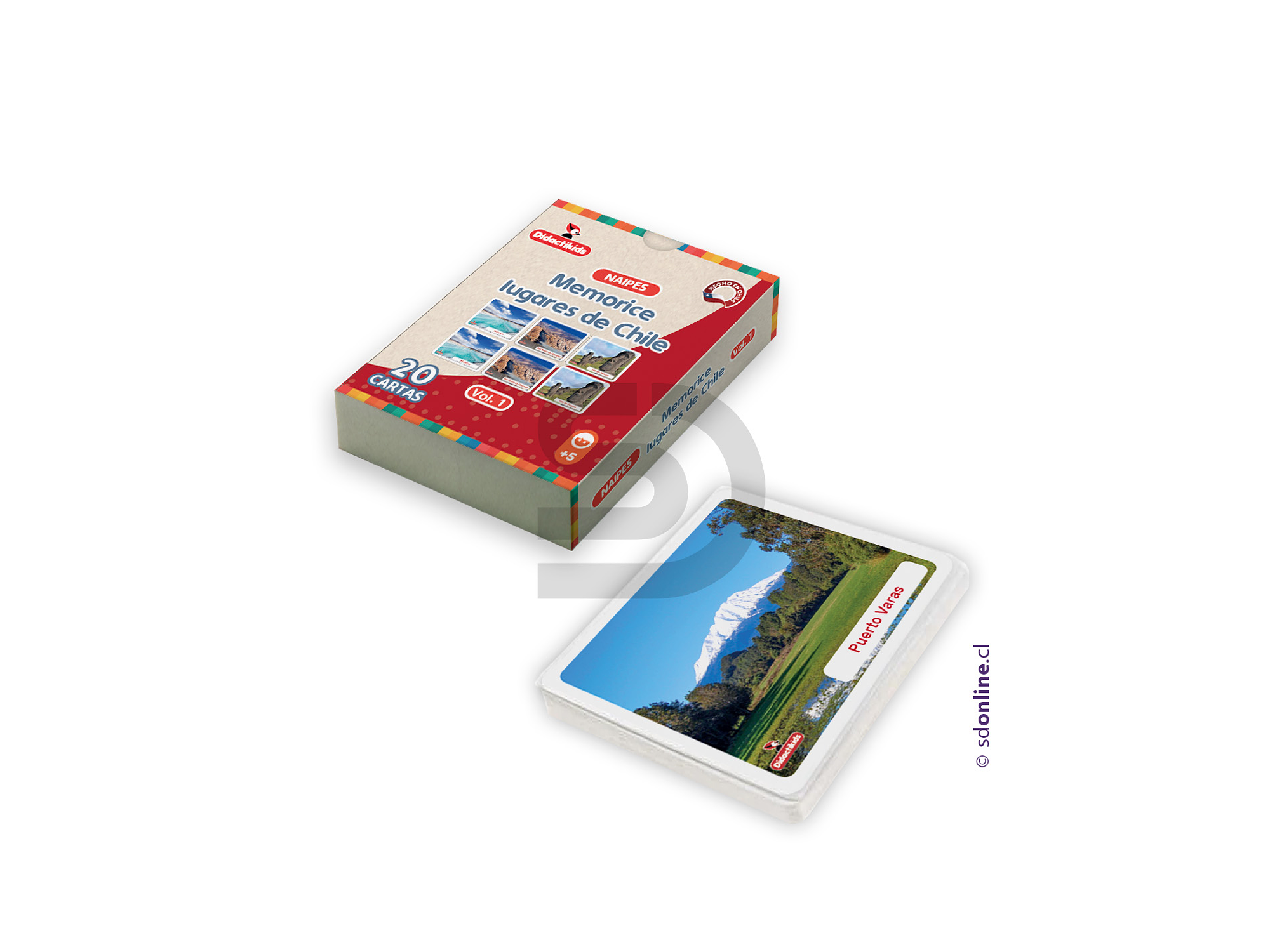 Naipes memorice lugares de Chile Vol. 1 1
