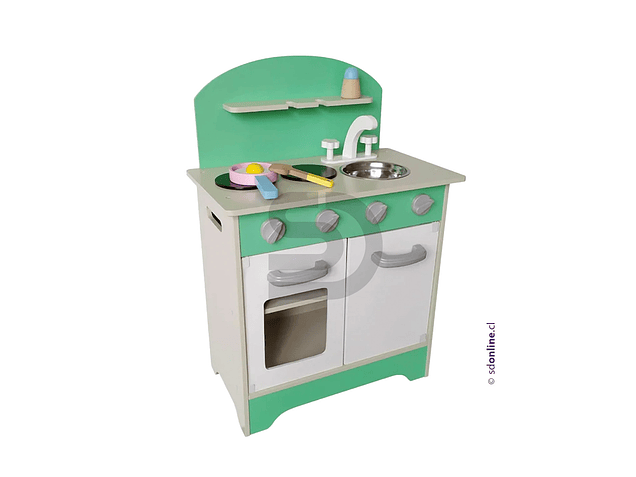 Cocina de madera con accesorios 1