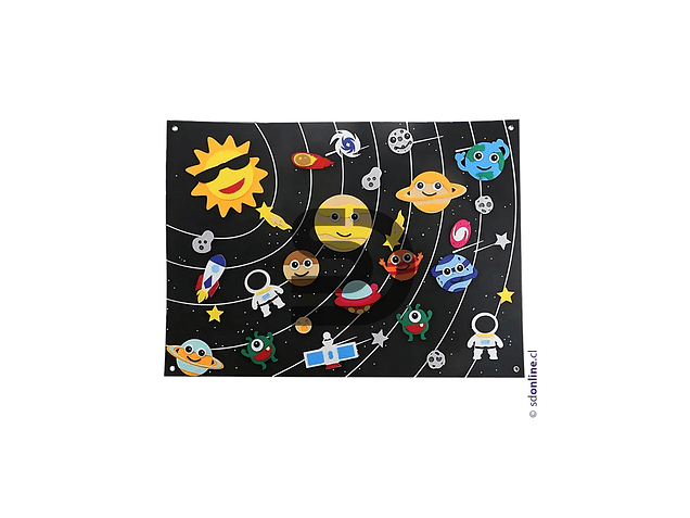 Tablero de fieltro desmontable sistema solar 2