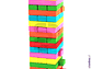 Jenga gigante madera color - Miniatura 1