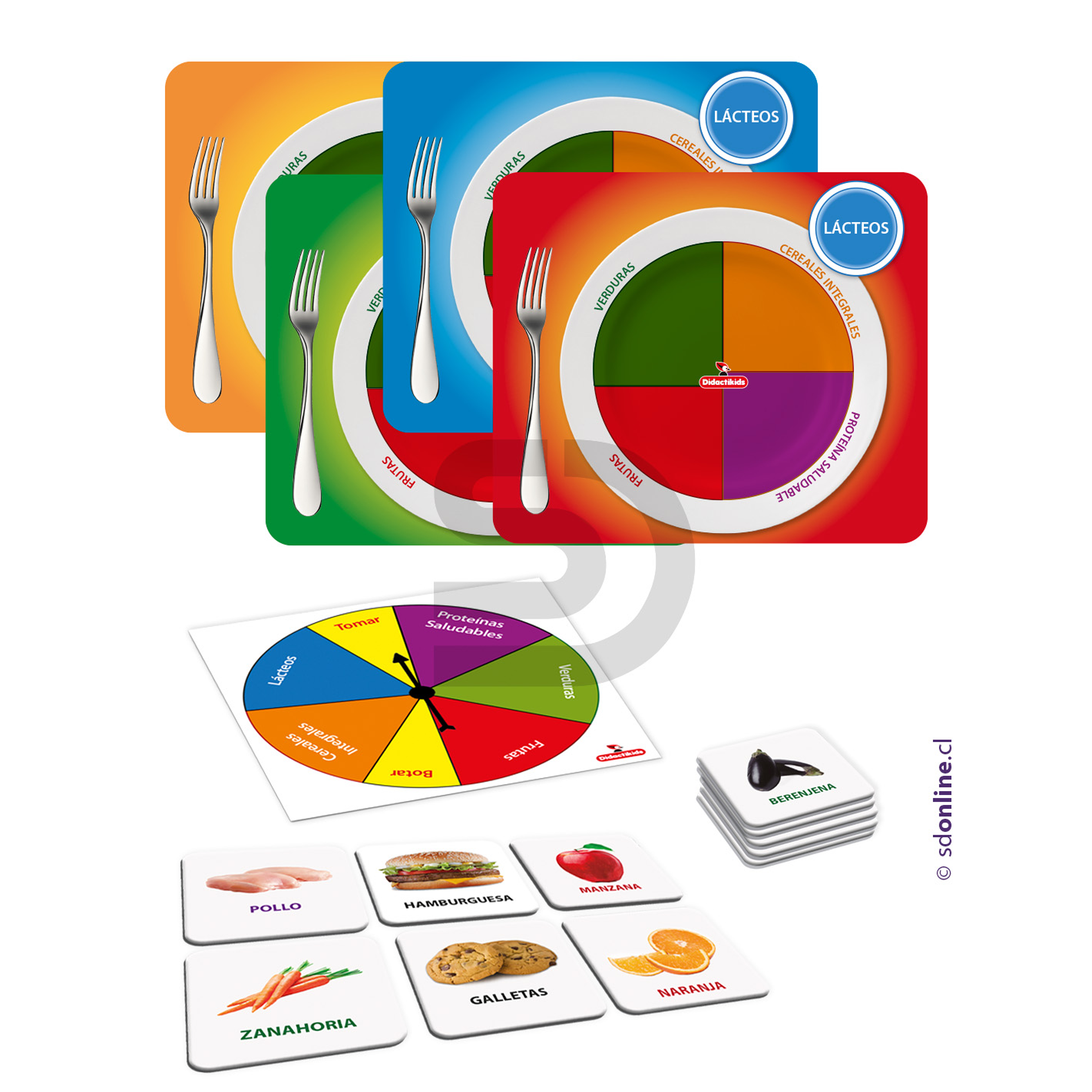 Ruleta tu plato saludable en Español 1