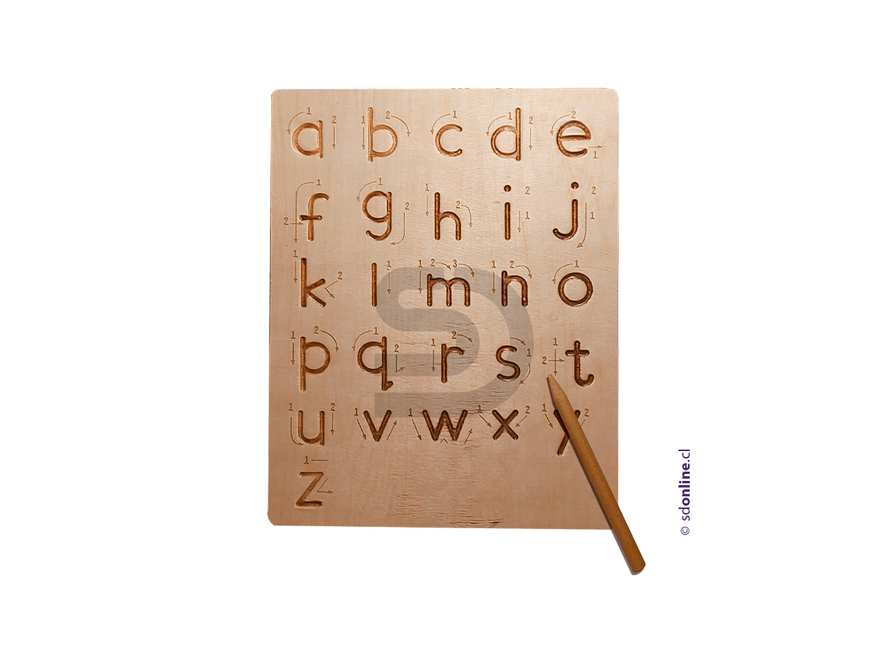 Tablero pizarra letras abecedario 2