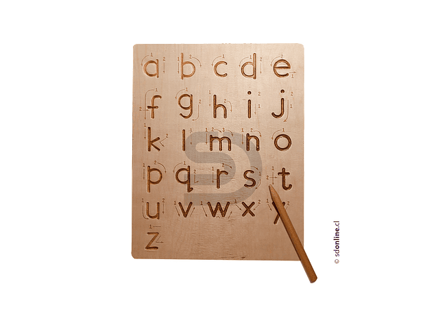 Tablero pizarra letras abecedario 2