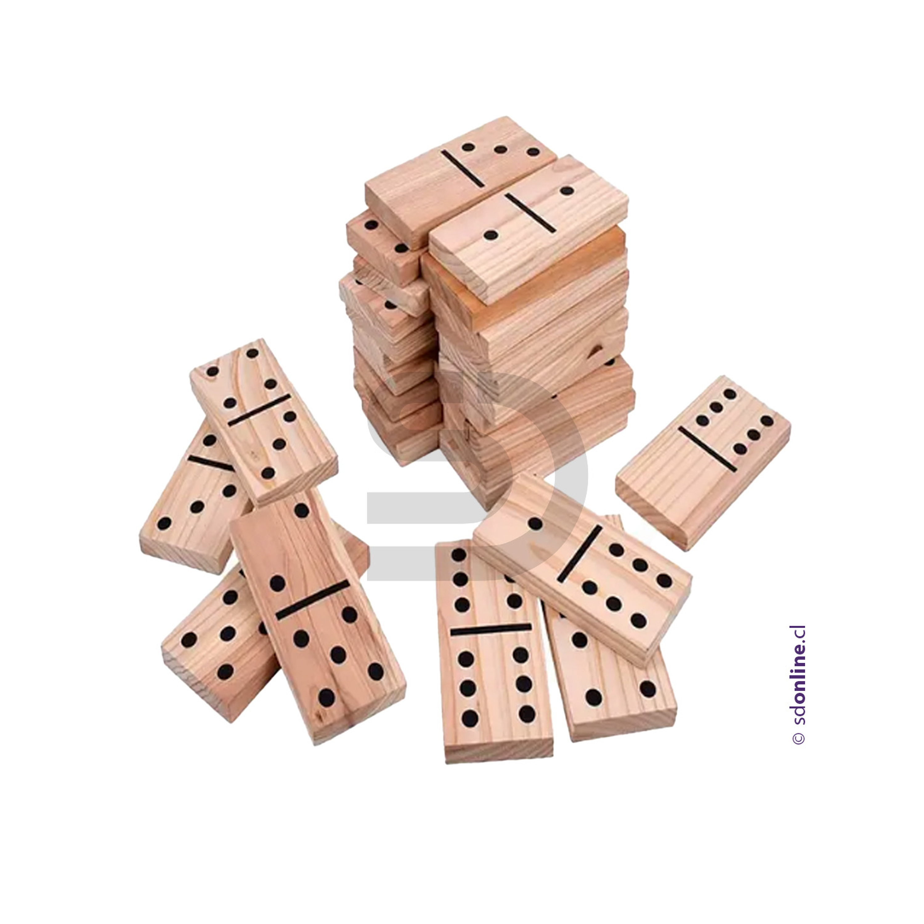 Domino gigante de madera 1