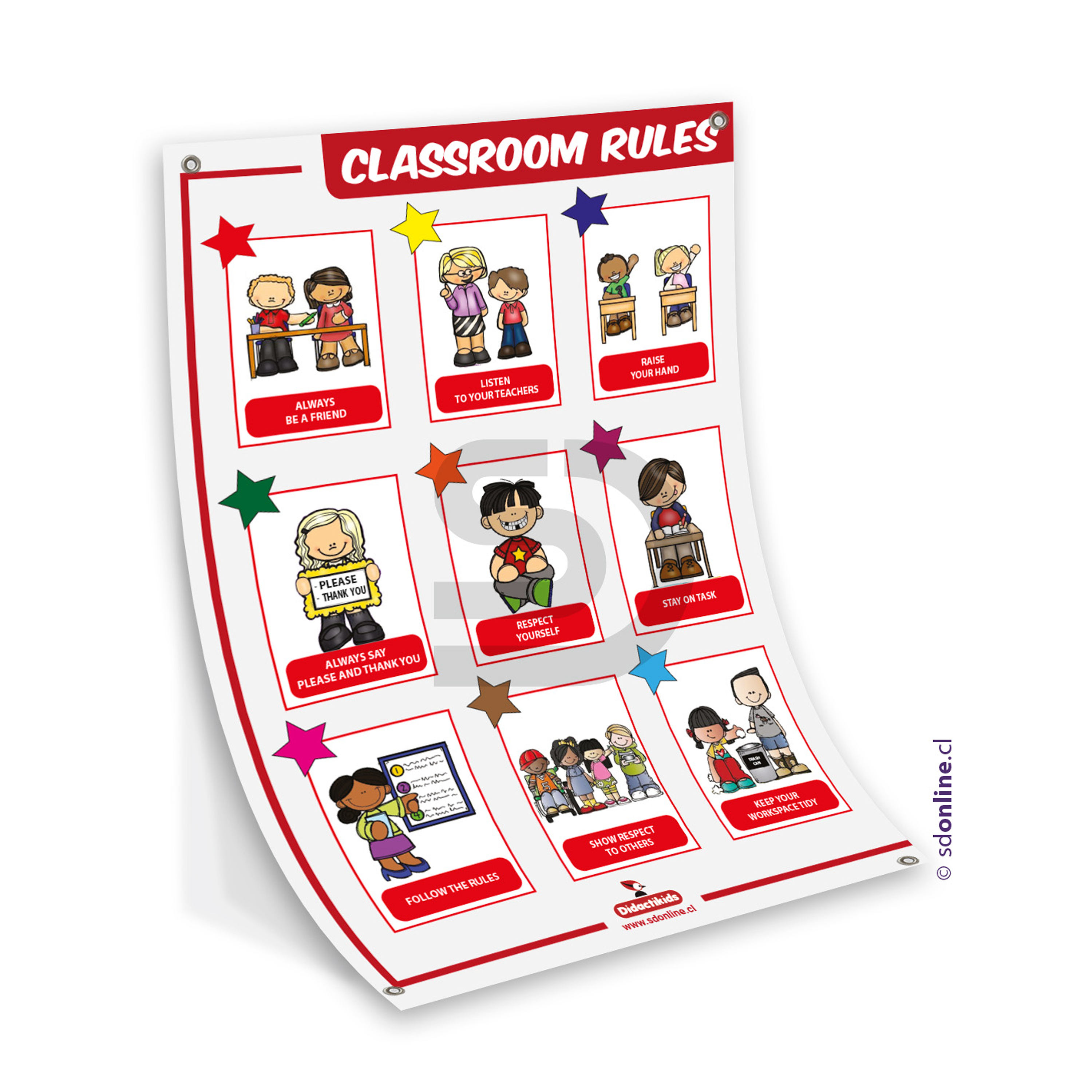 Afiche Classroom Rules 2