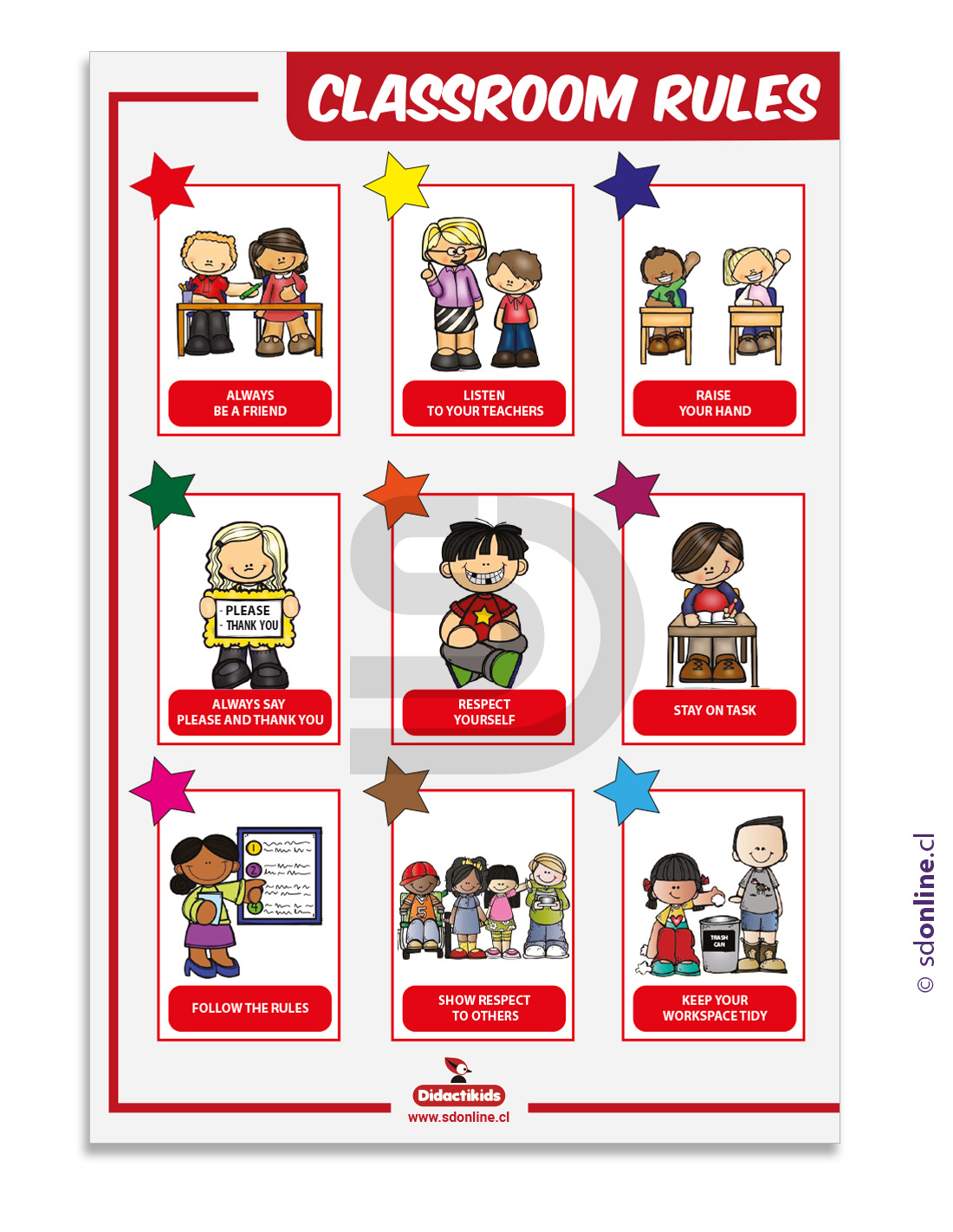 Afiche Classroom Rules
