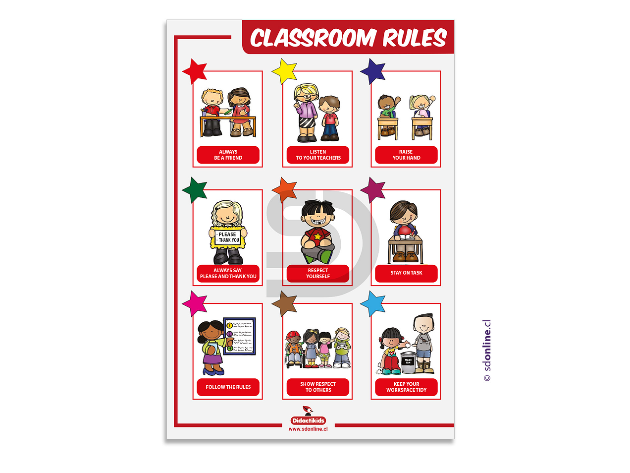 Afiche Classroom Rules 1