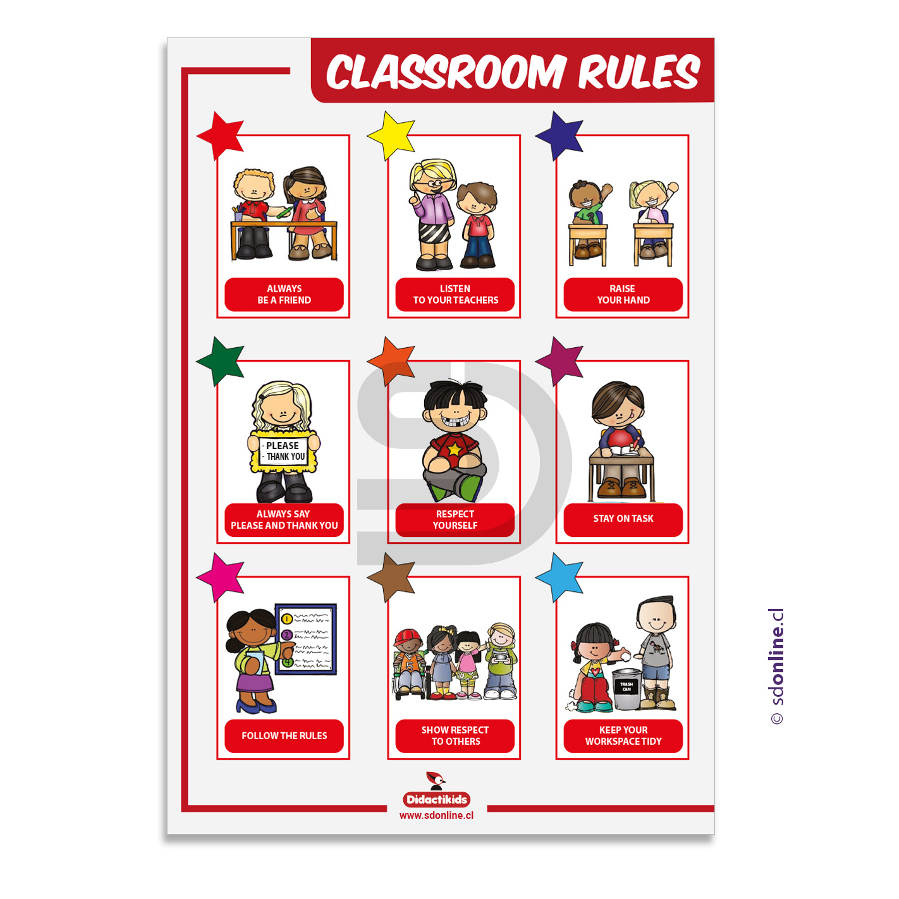 Afiche Classroom Rules 1