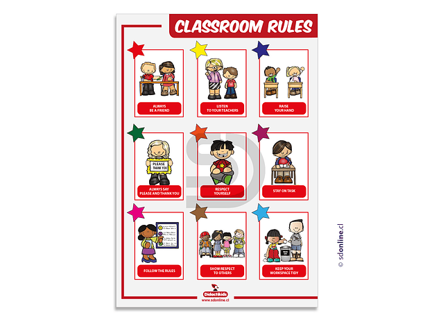 Afiche Classroom Rules 1