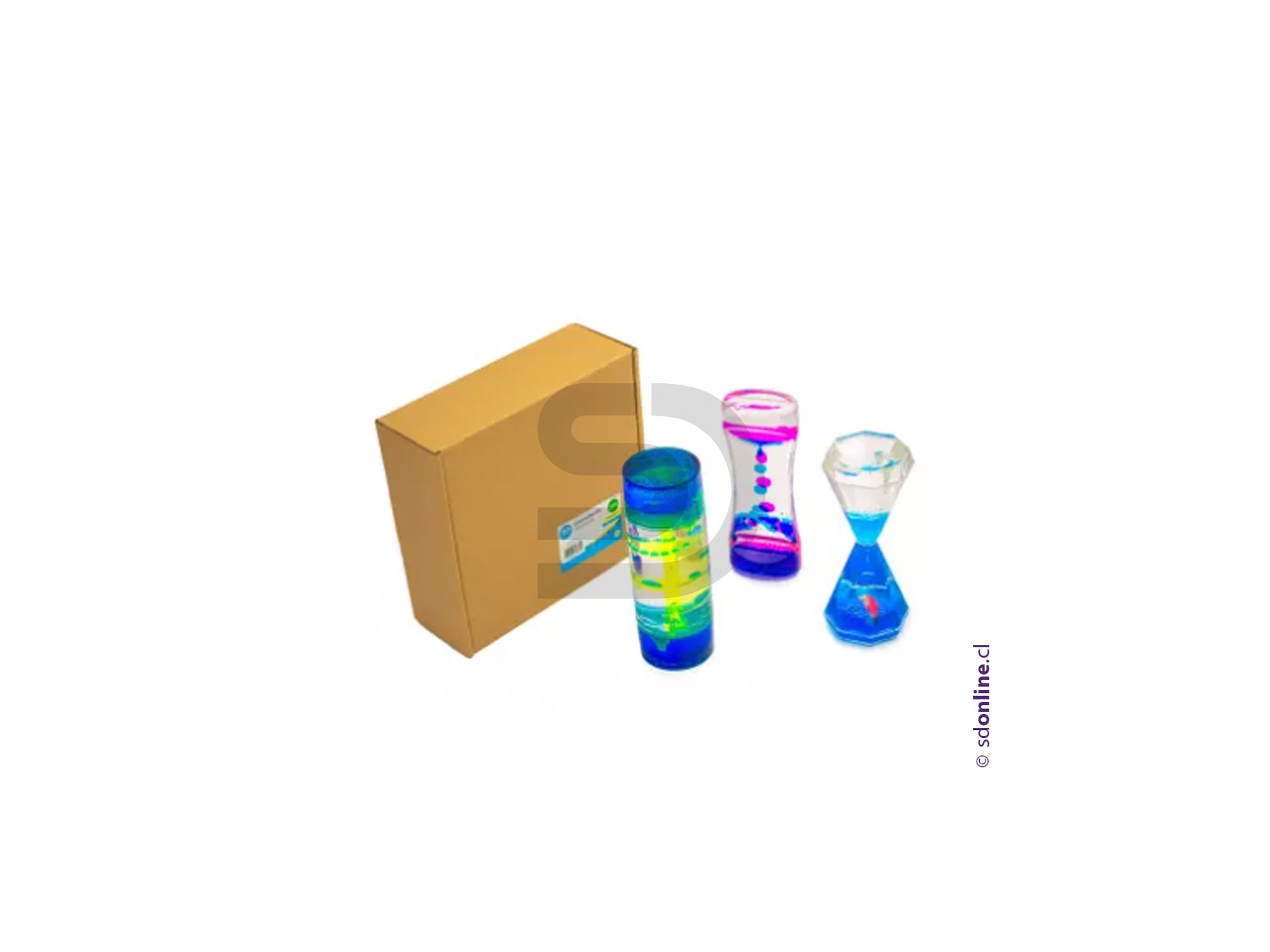 Kit tres relojes botellas sensoriales 2