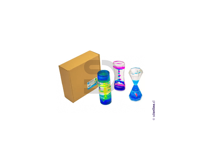 Kit tres relojes botellas sensoriales 2