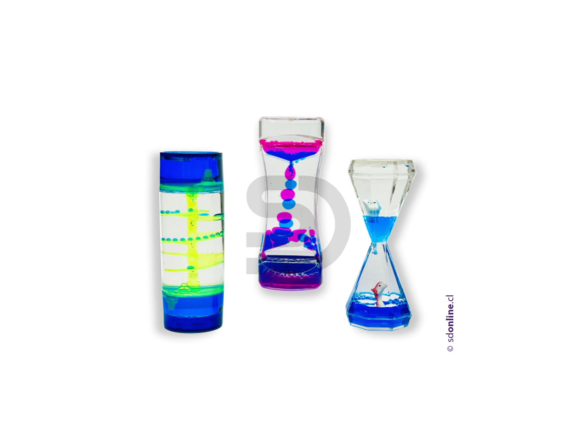 Kit tres relojes botellas sensoriales 1