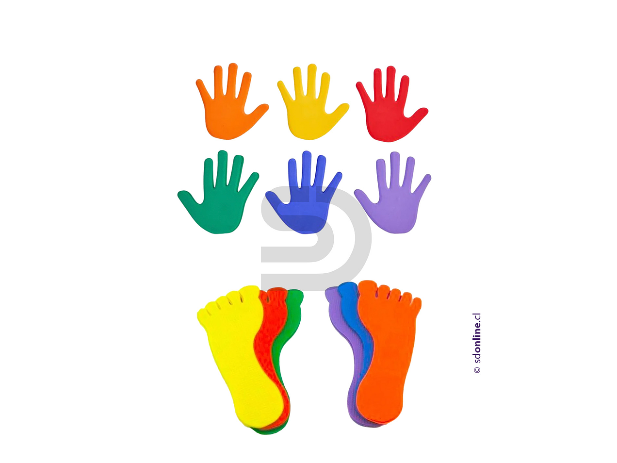 Set 12 pares 6 manos y 6 pies 1