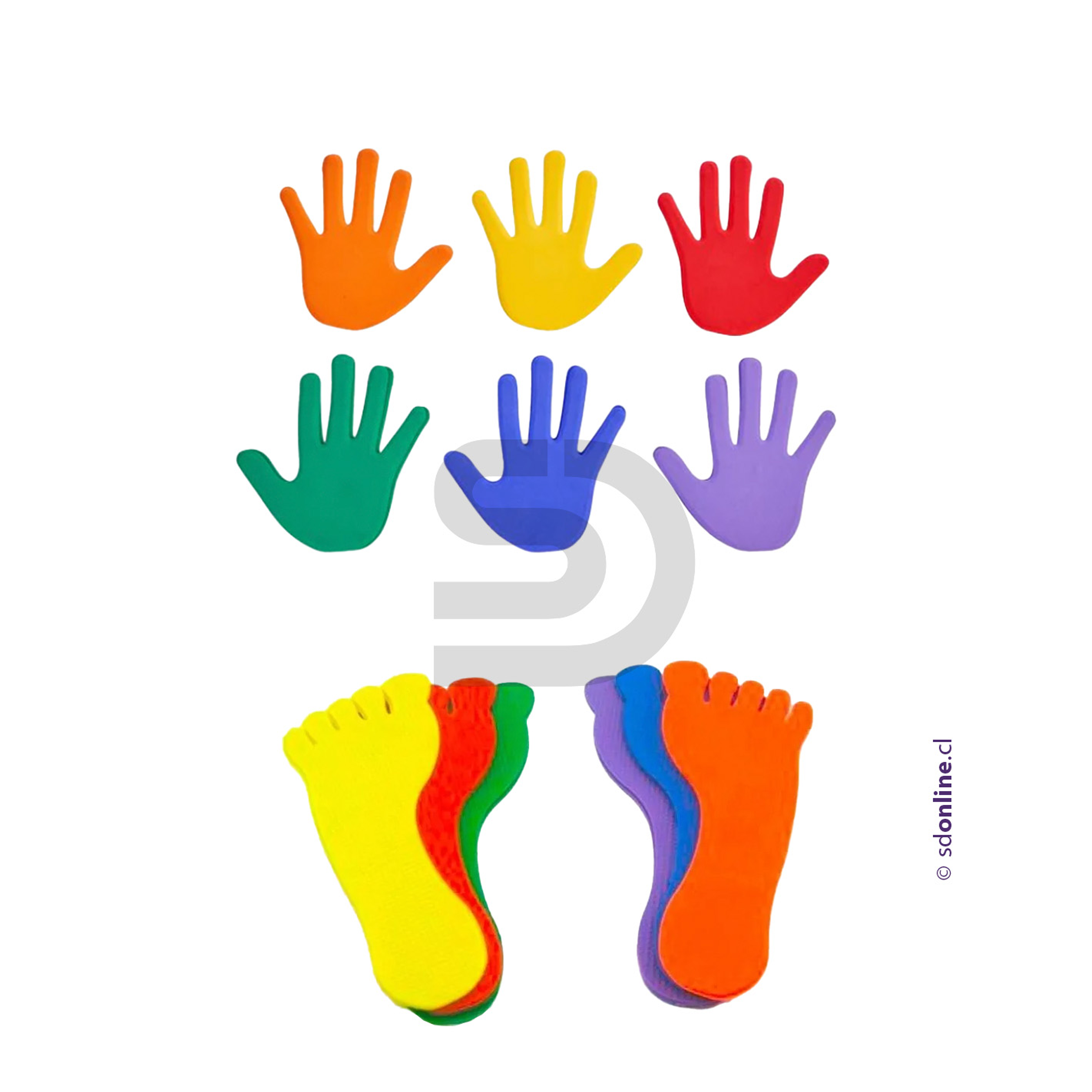 Set 12 pares 6 manos y 6 pies 1