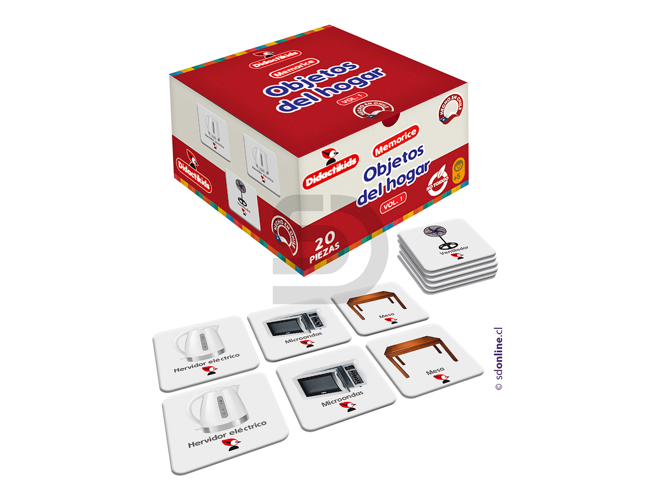 Memorice de objetos del hogar  1